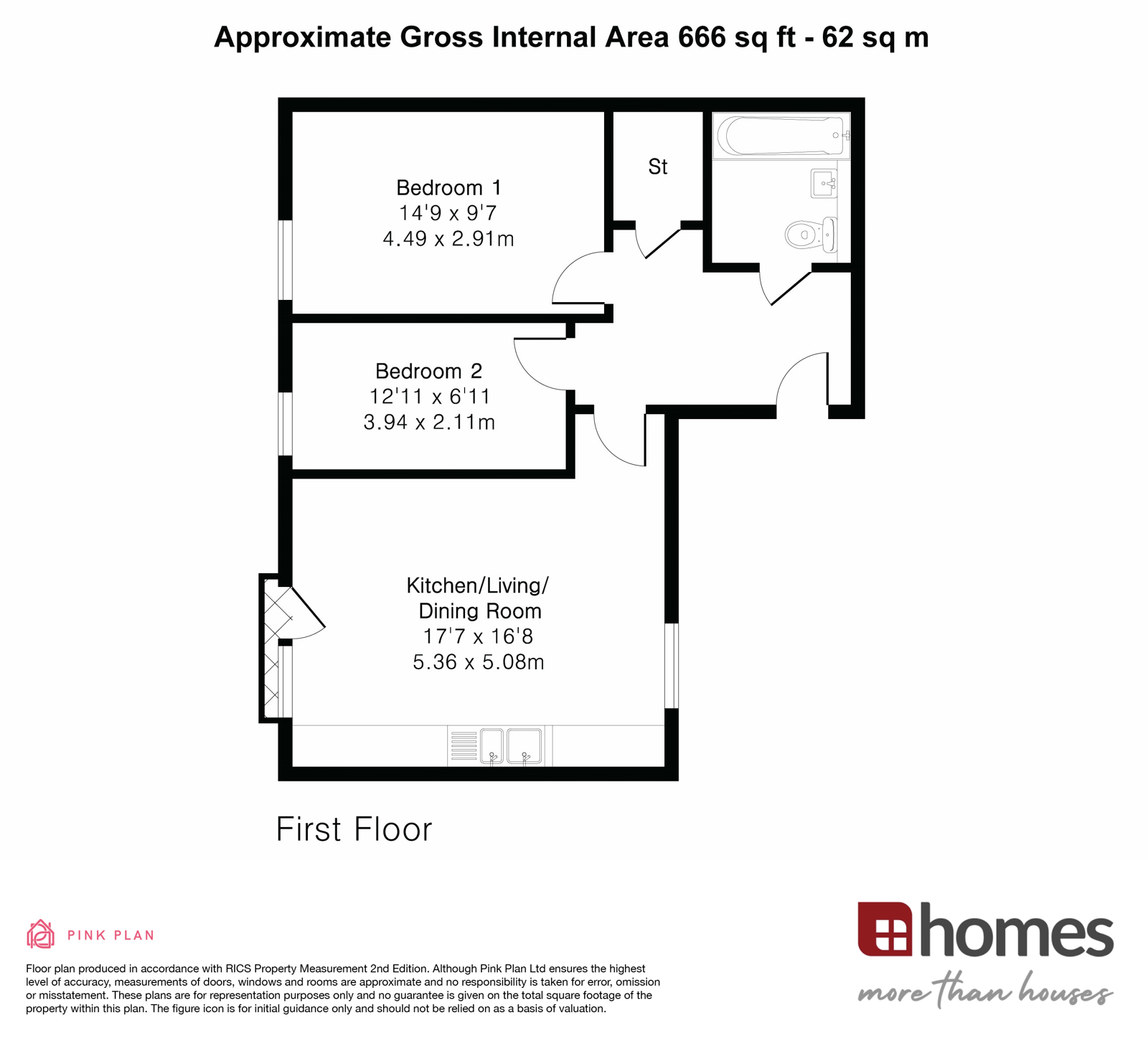 Floorplan for Bordon, Hampshire