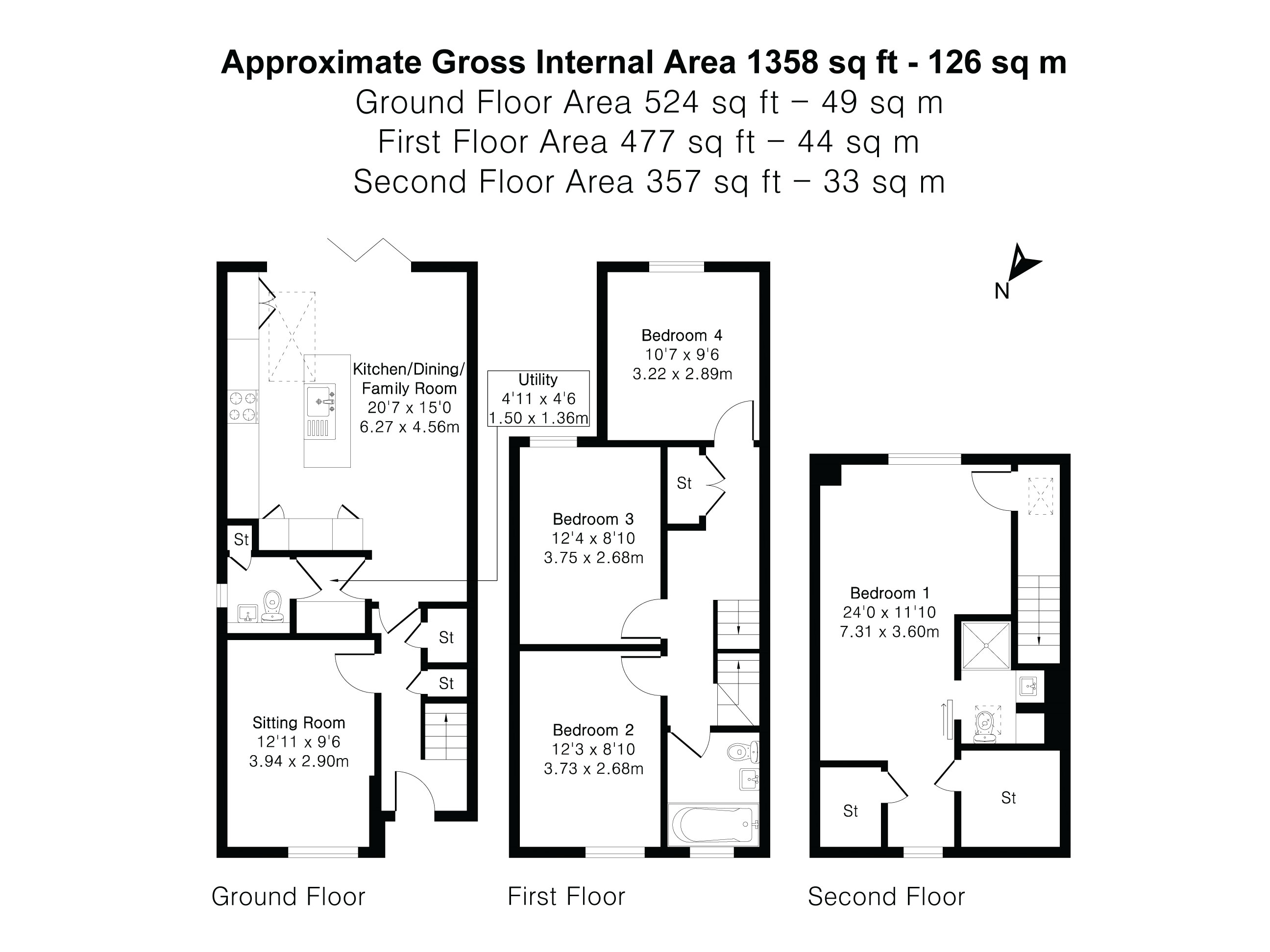 Floorplan for Haslemere, Surrey