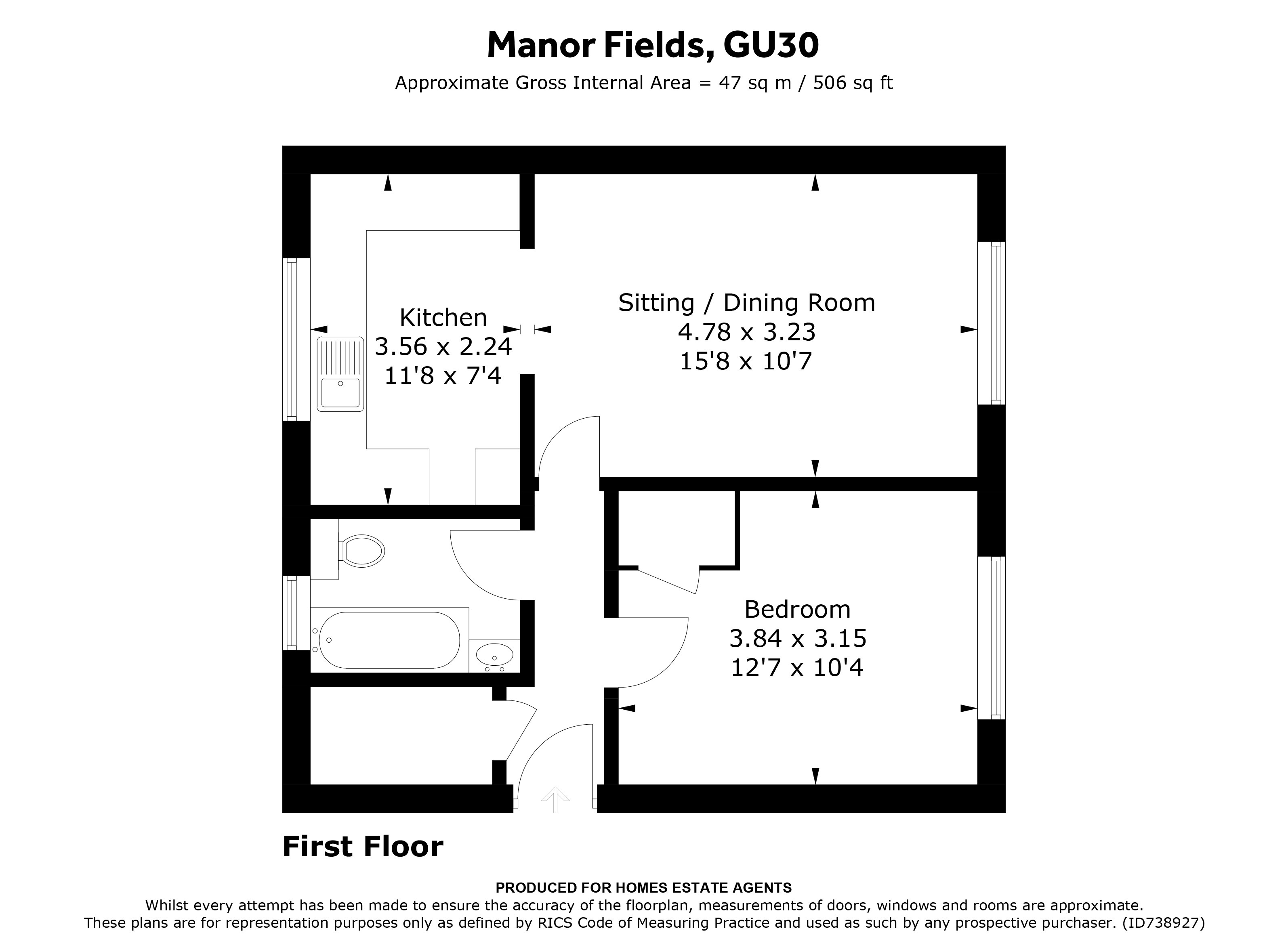 Floorplan for Liphook, Hampshire