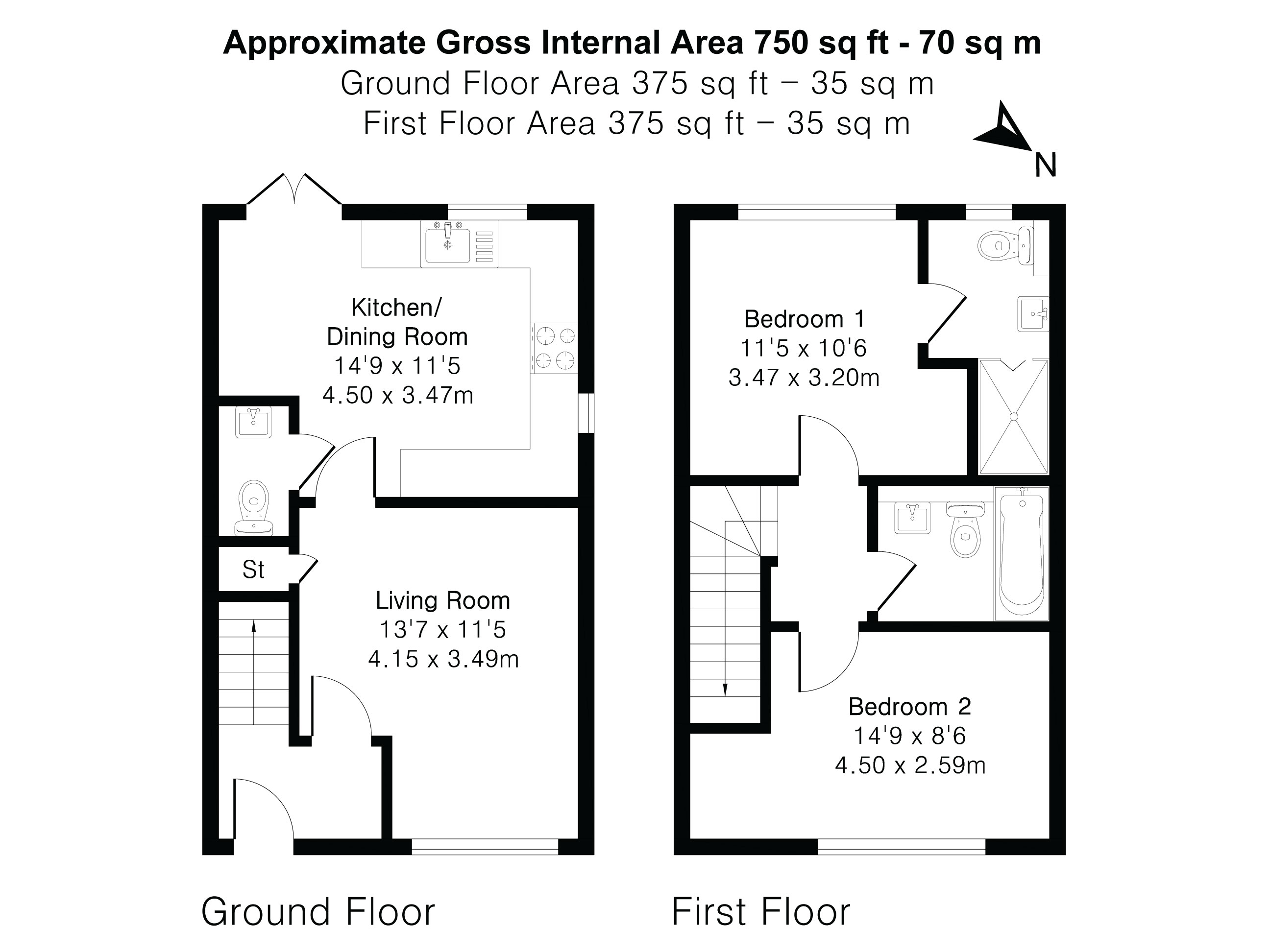 Floorplan for Churt, Farnham, Surrey