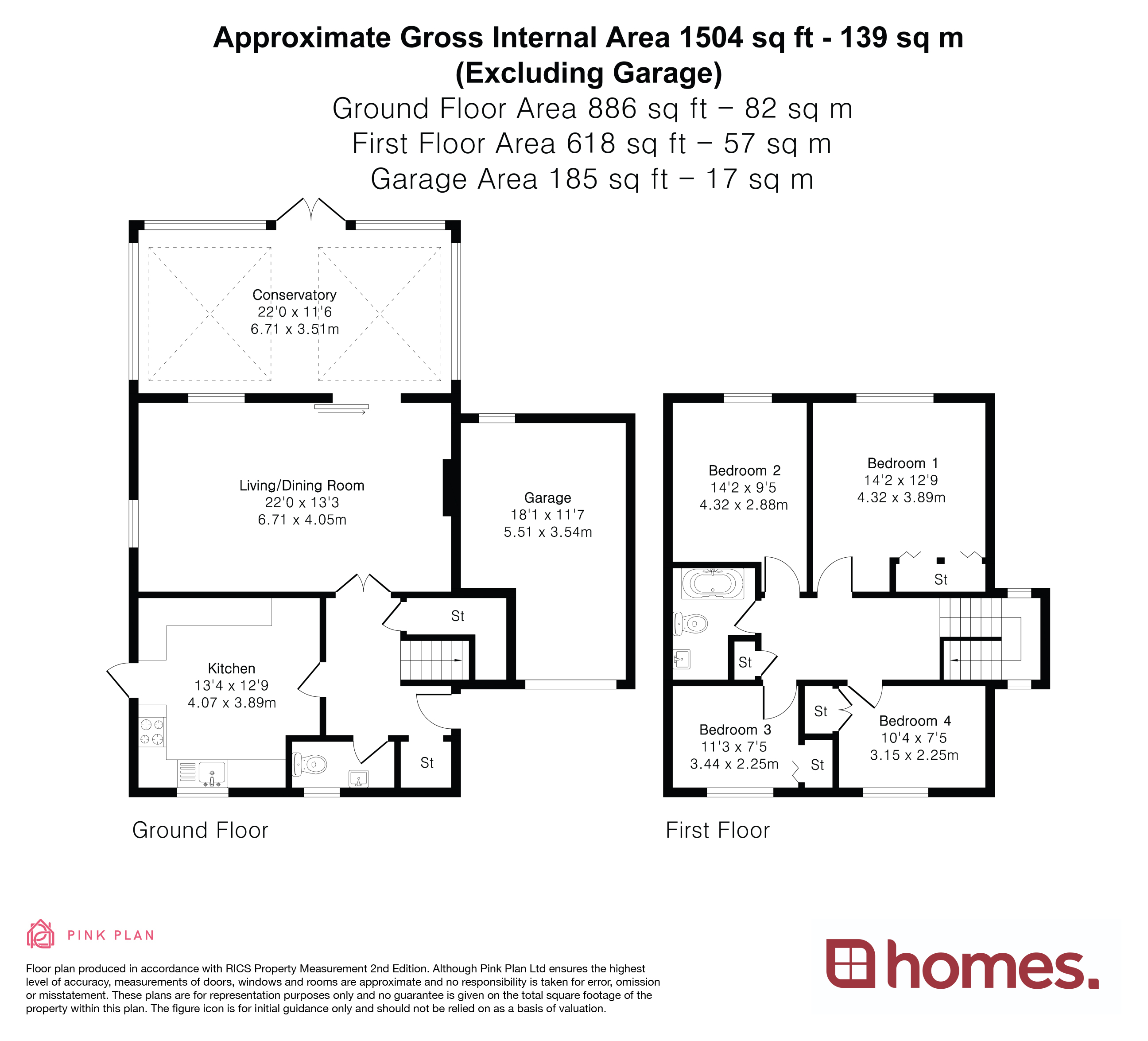 Floorplan for Headley, Bordon, Hampshire