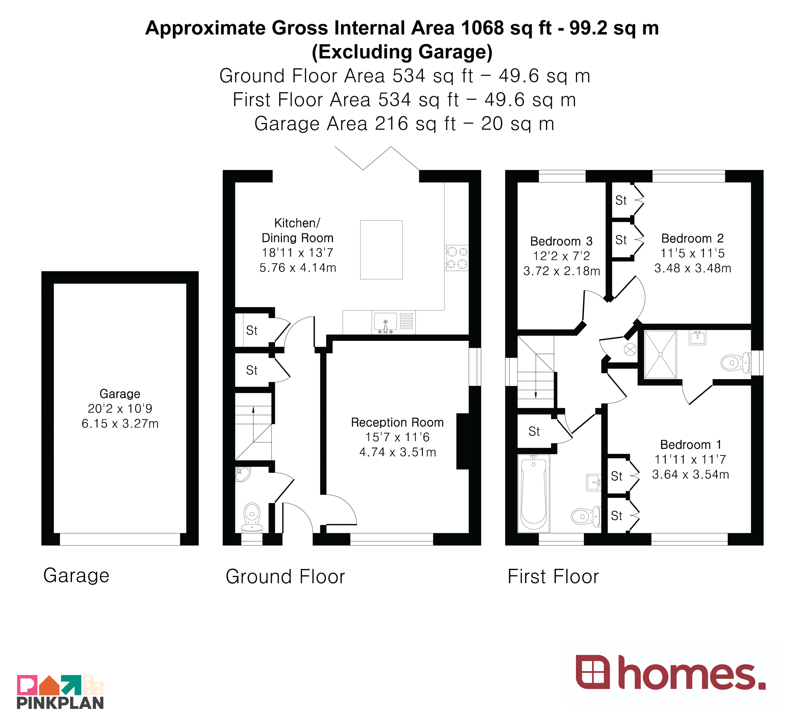 Floorplan for Liphook, Hampshire