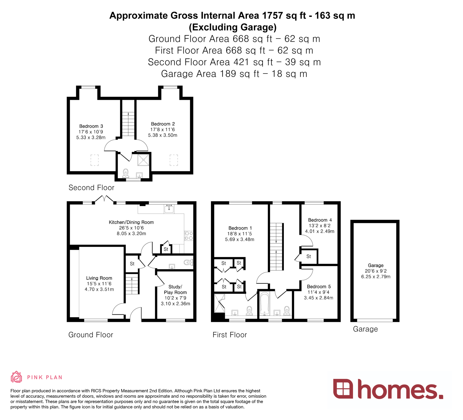 Floorplan for Liphook, Hampshire