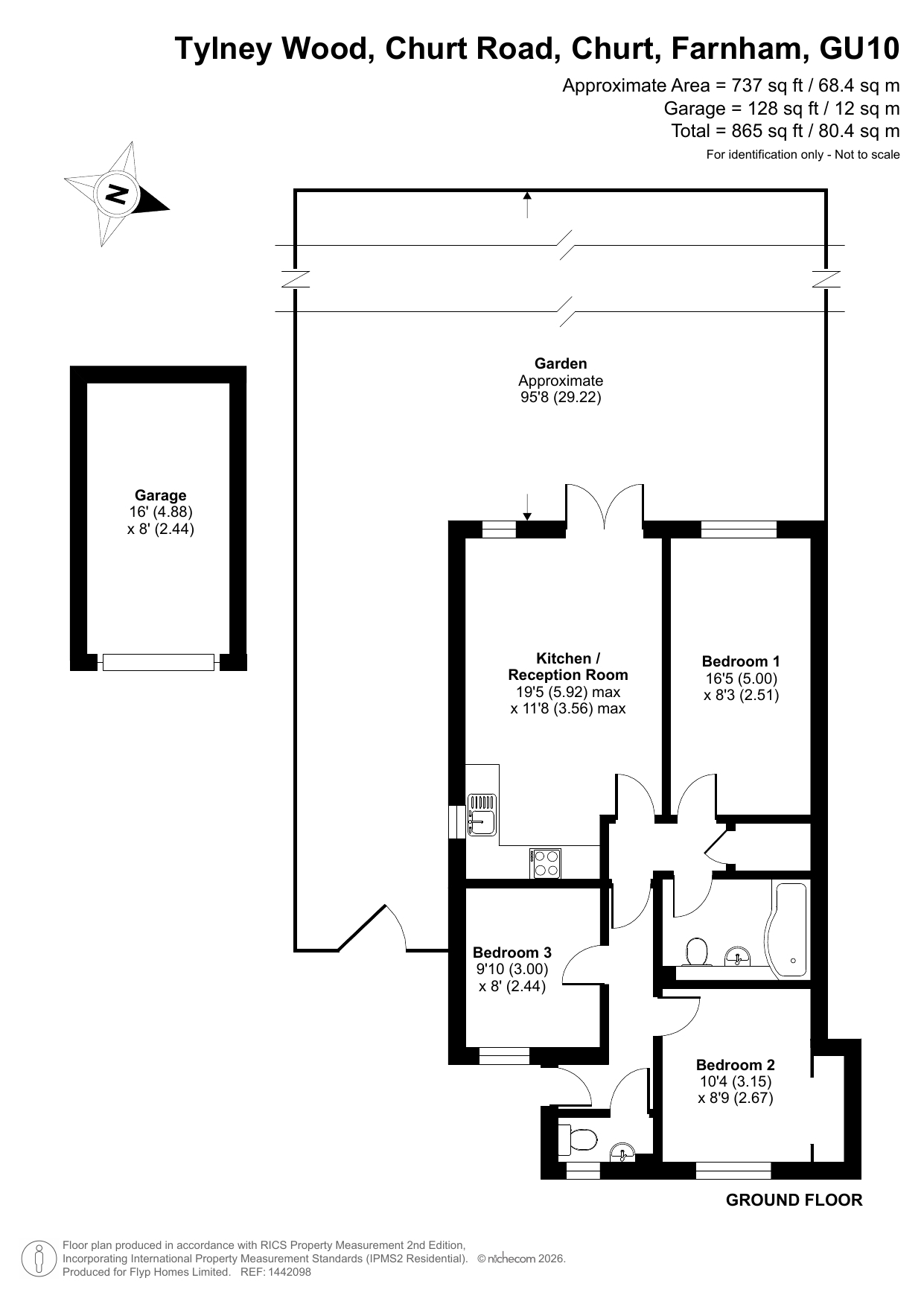 Floorplan for Churt, Farnham, Surrey