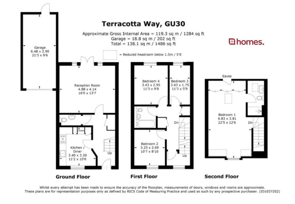 Floorplan for Liphook, Hampshire