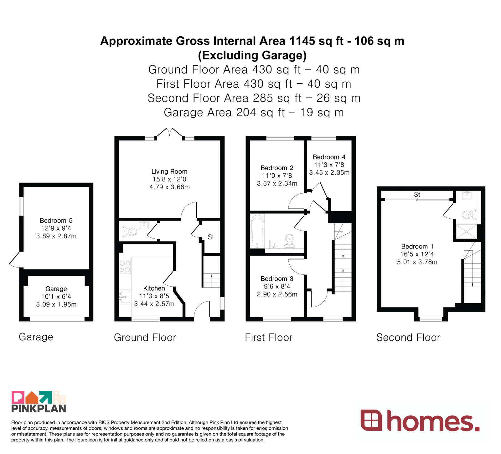 Floorplan for Bordon, Hampshire
