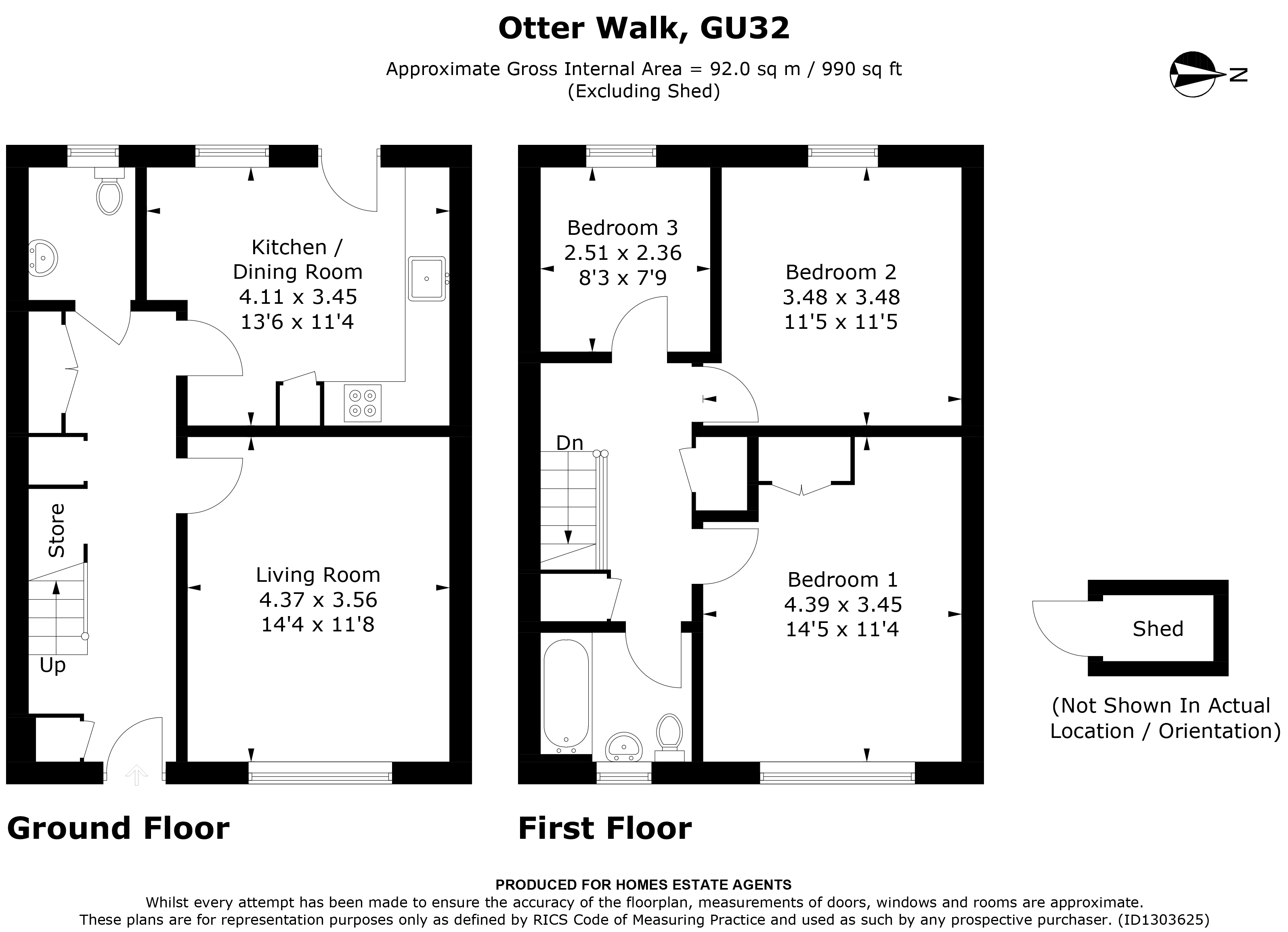 Floorplan for Petersfield, Hampshire