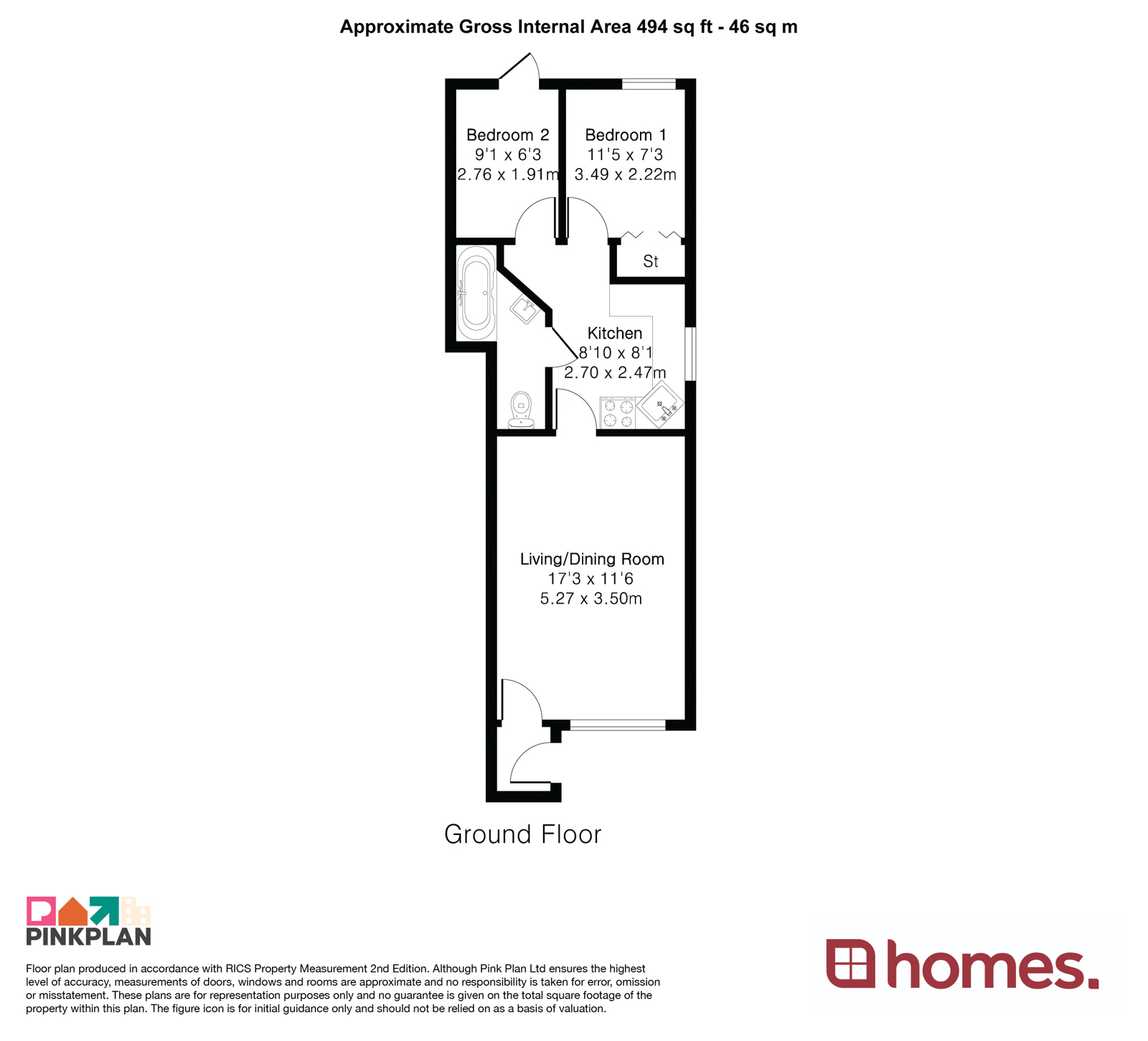Floorplan for Liphook, Hampshire