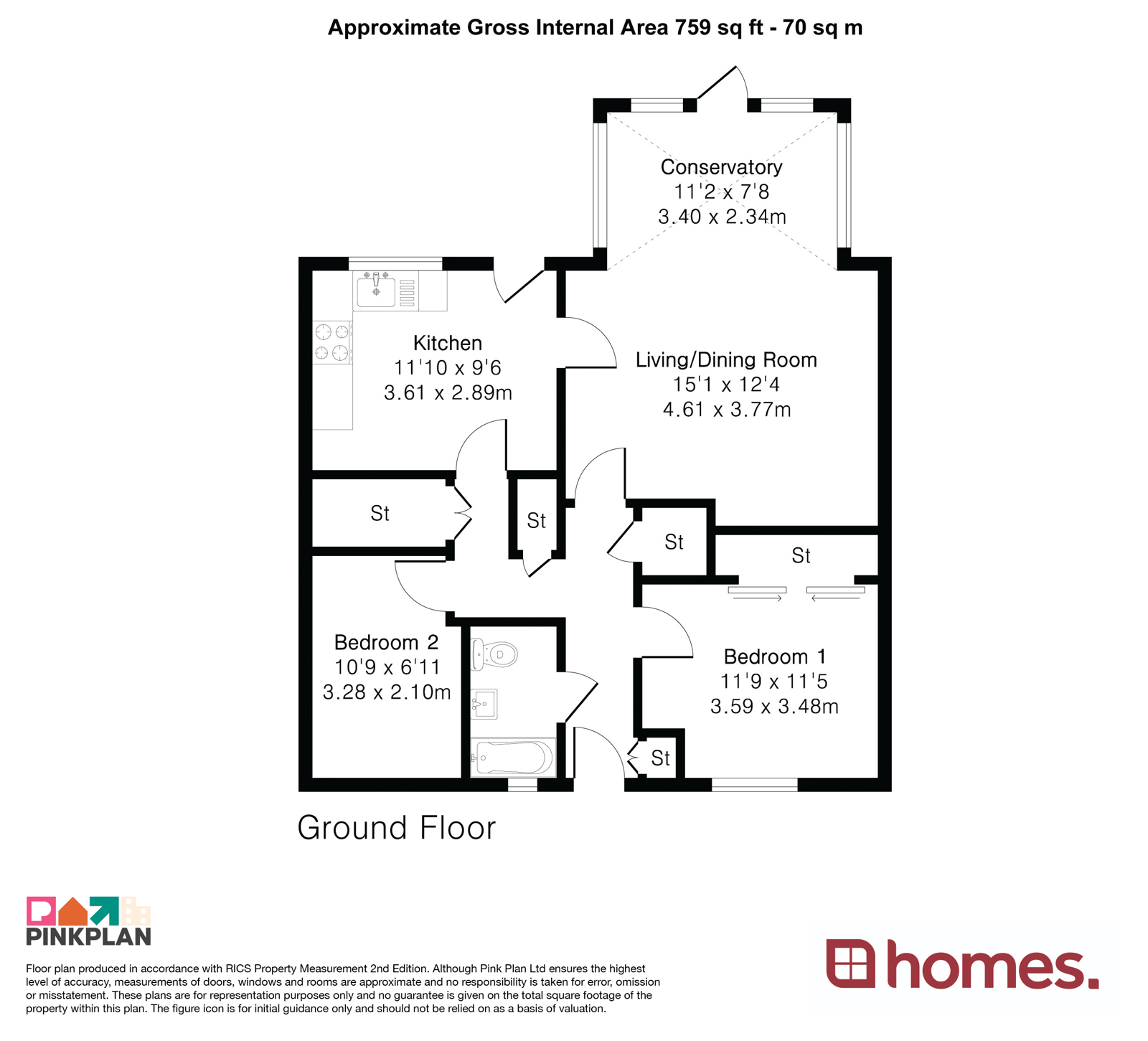 Floorplan for Liphook, Hampshire