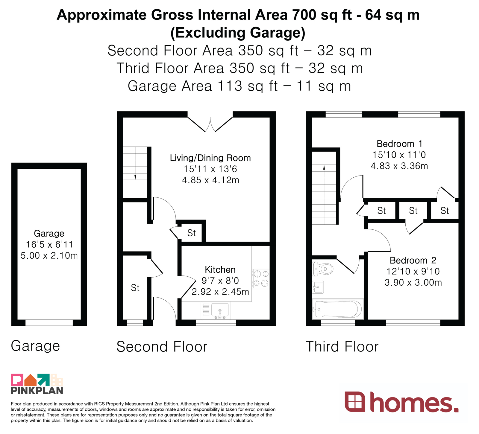 Floorplan for Bordon, Hampshire