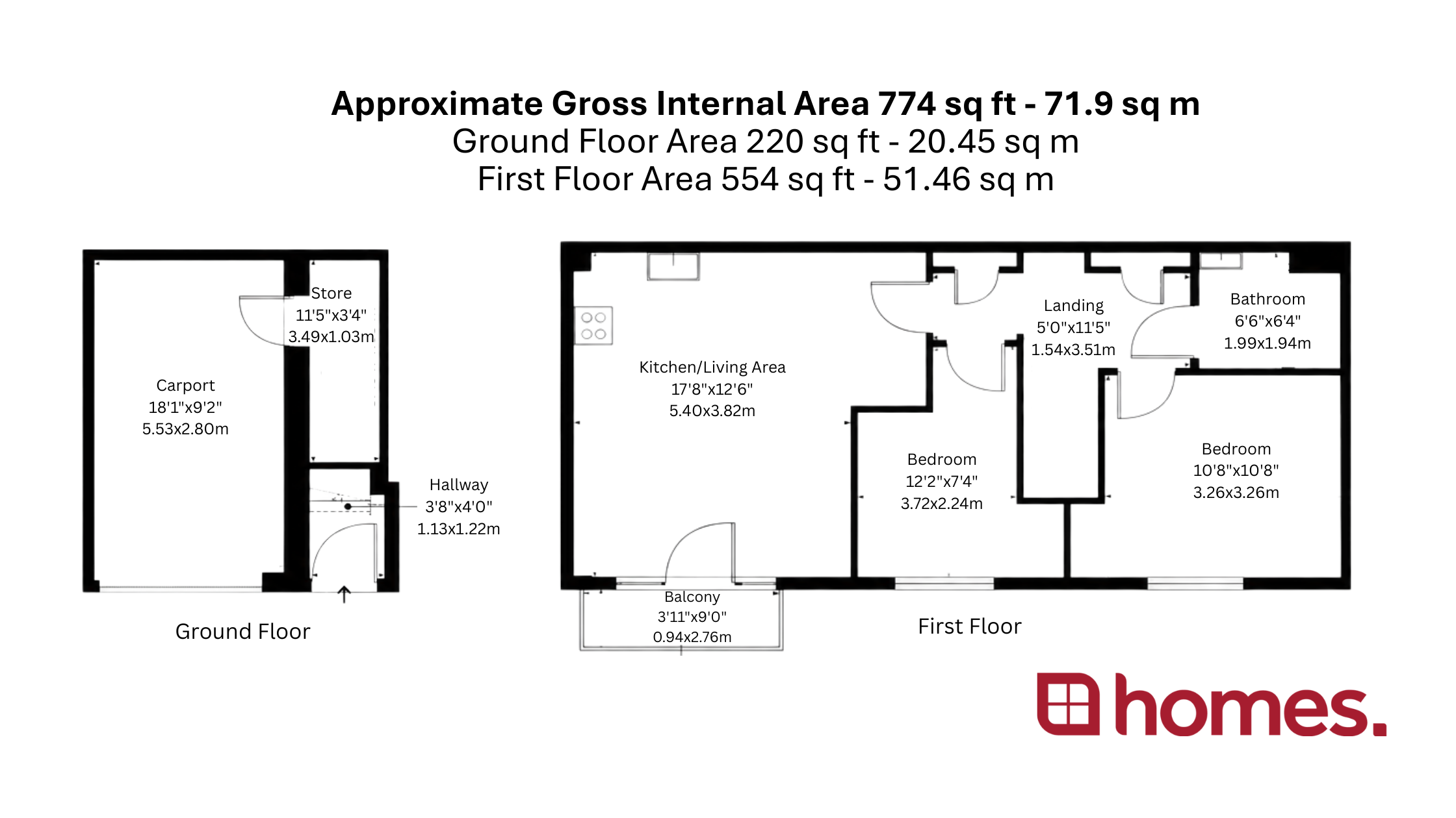 Floorplan for Bordon, Hampshire