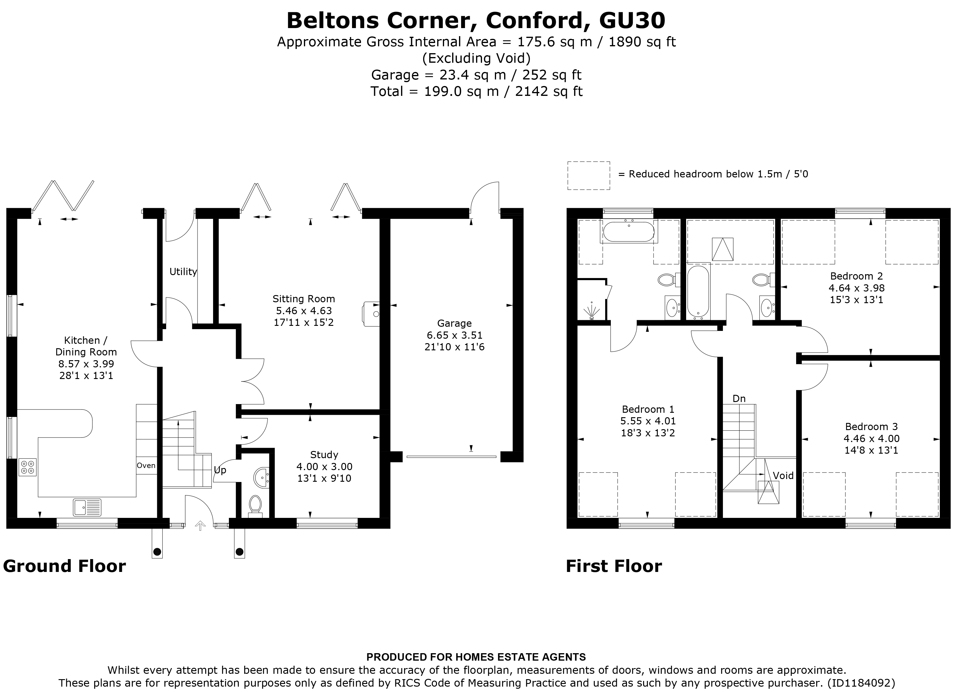Floorplan for Liphook, Hampshire