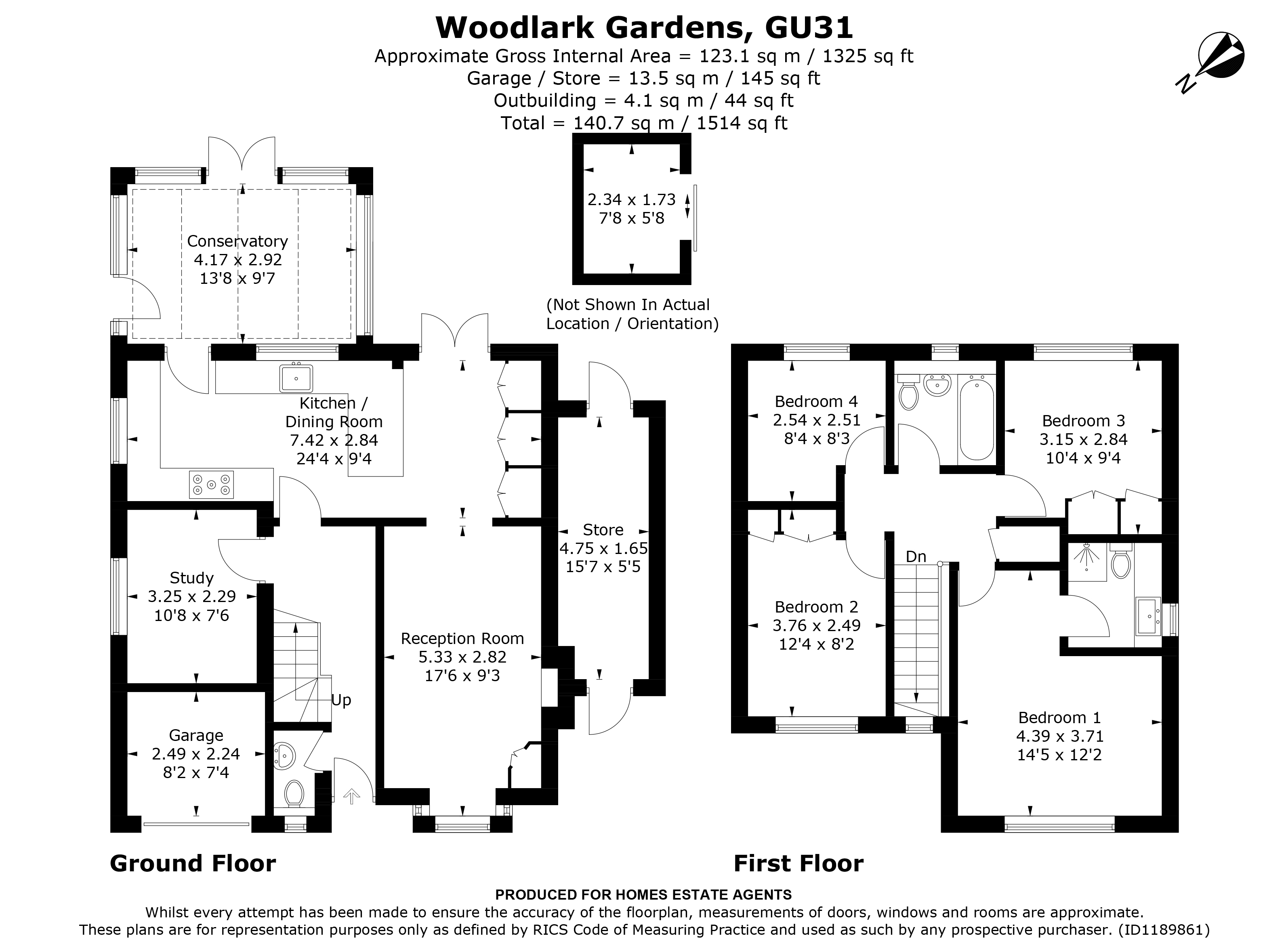 Floorplan for Petersfield, Hampshire