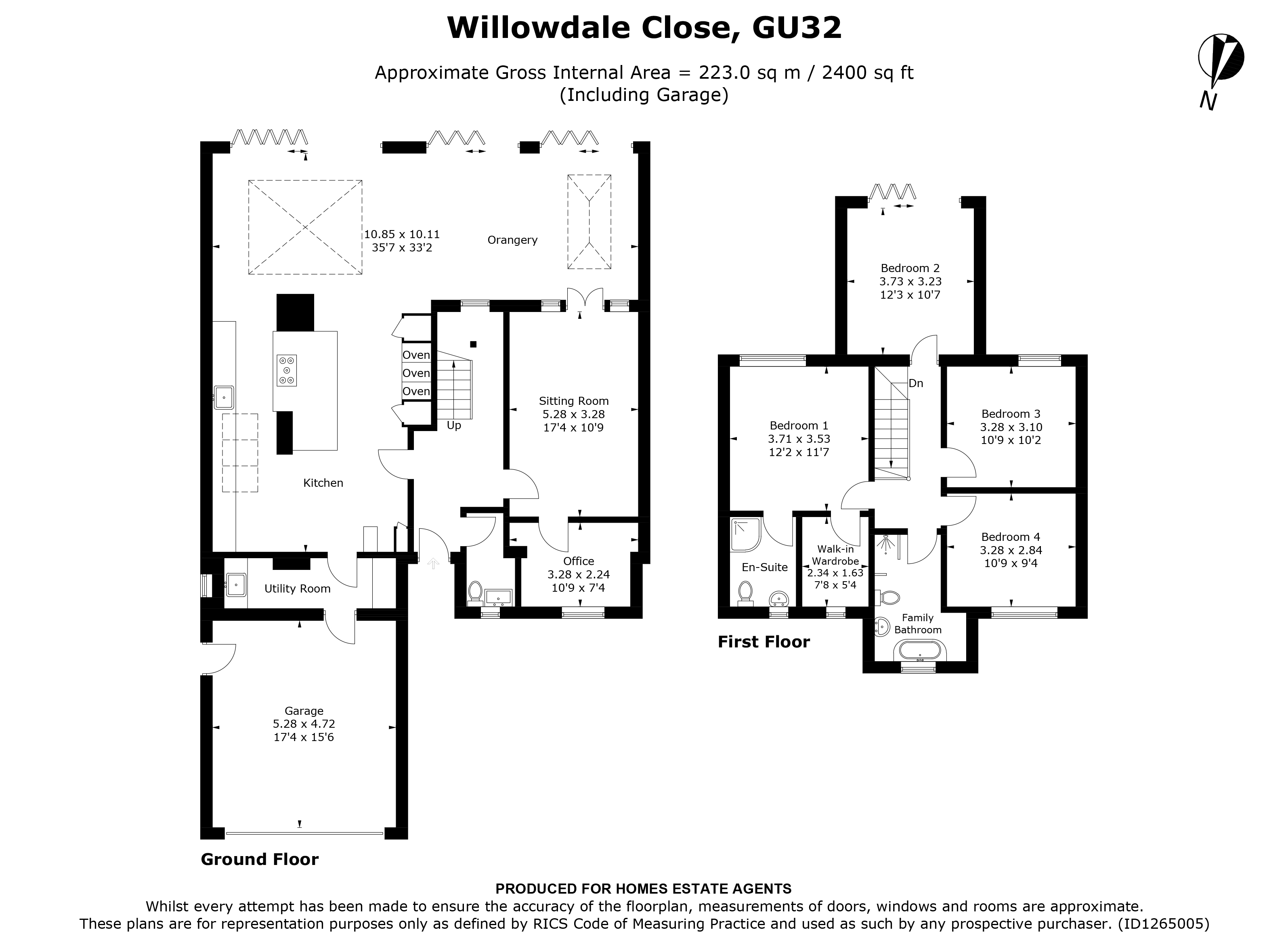 Floorplan for Stroud, Hampshire