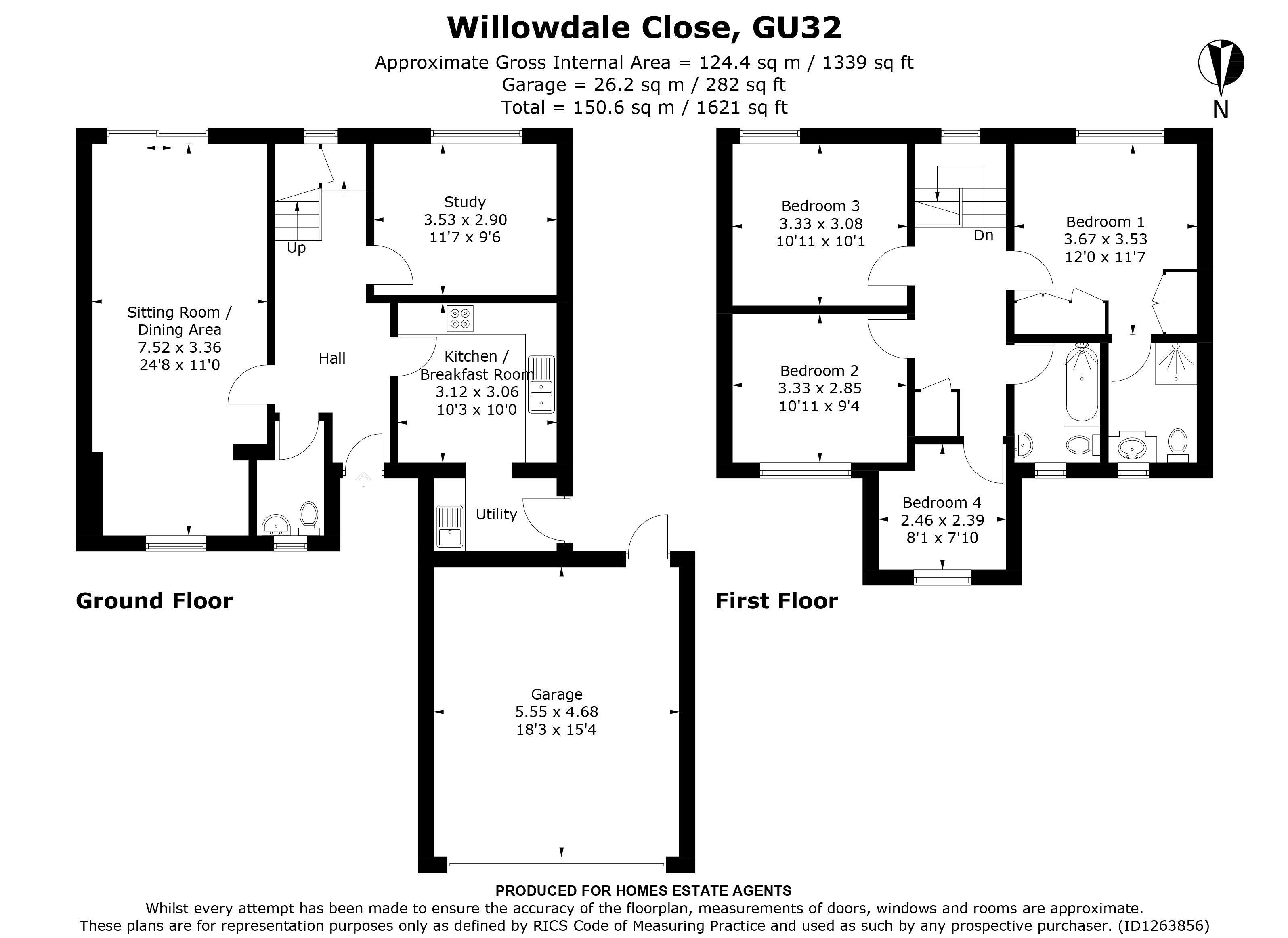 Floorplan for Stroud, Petersfield, Hampshire