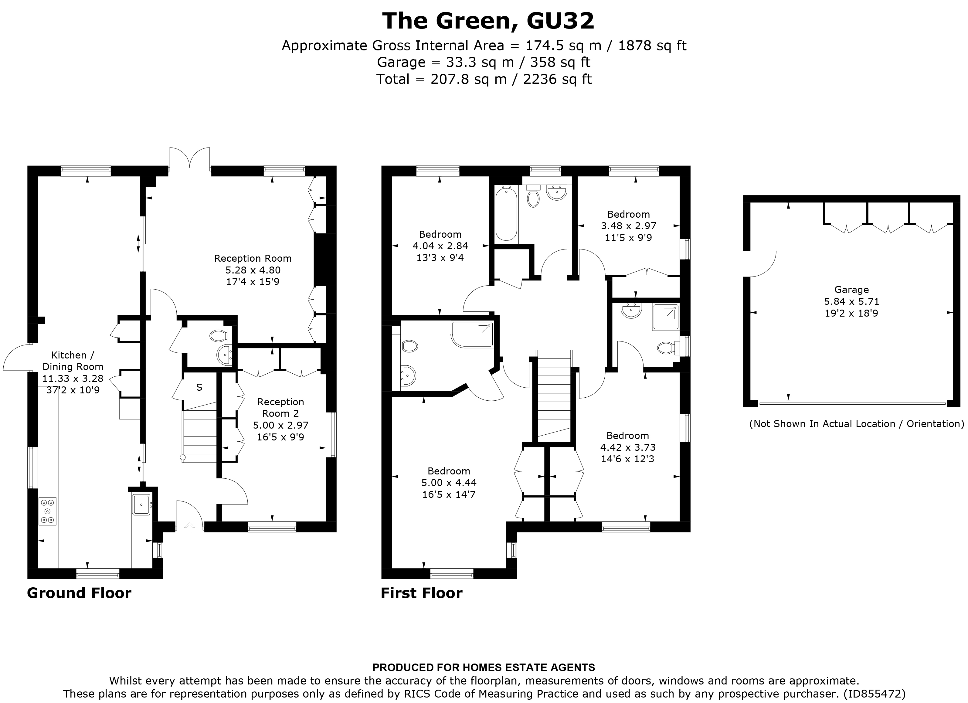 Floorplan for East Meon, Petersfield, Hampshire