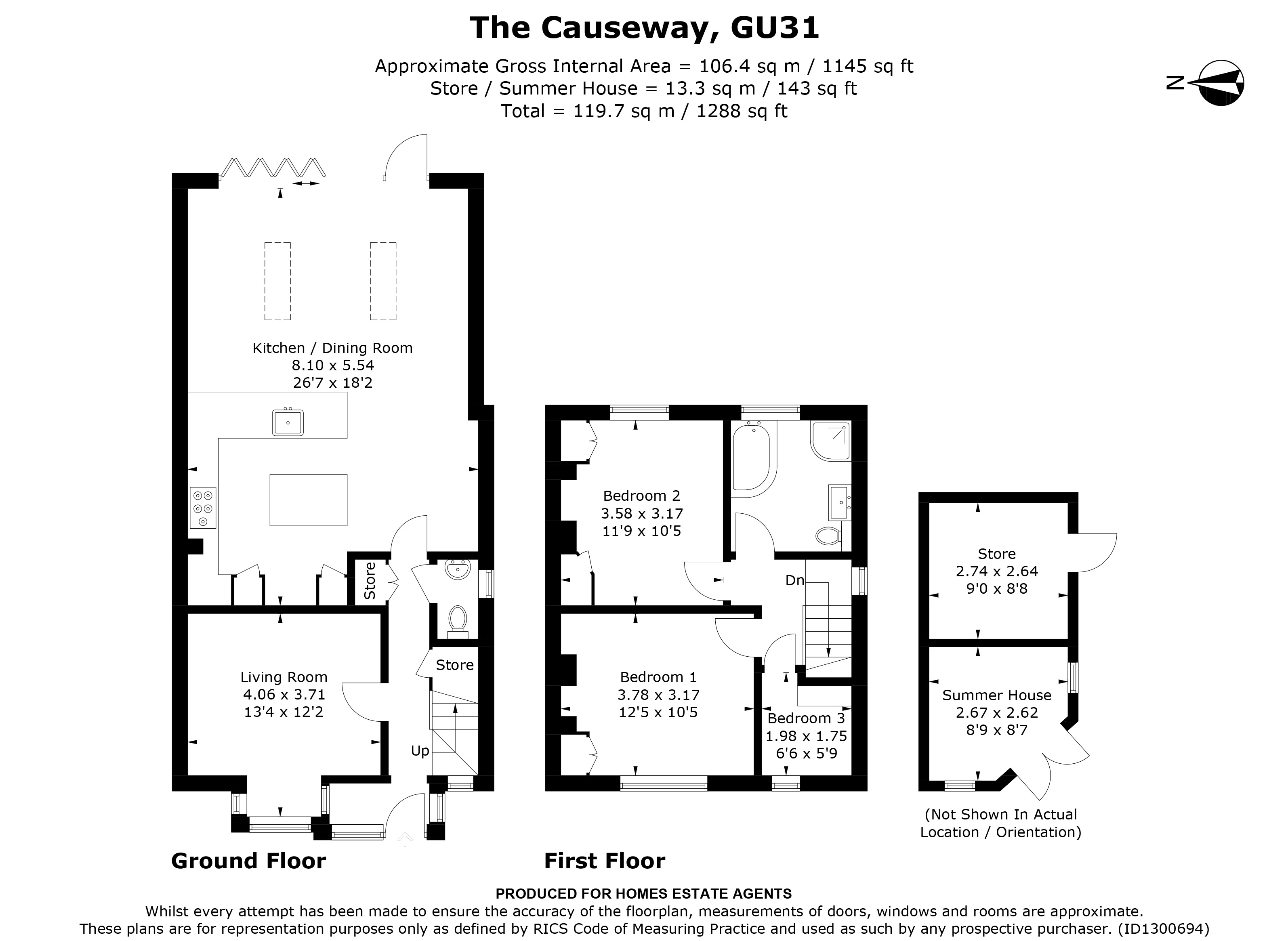 Floorplan for Petersfield, Hampshire