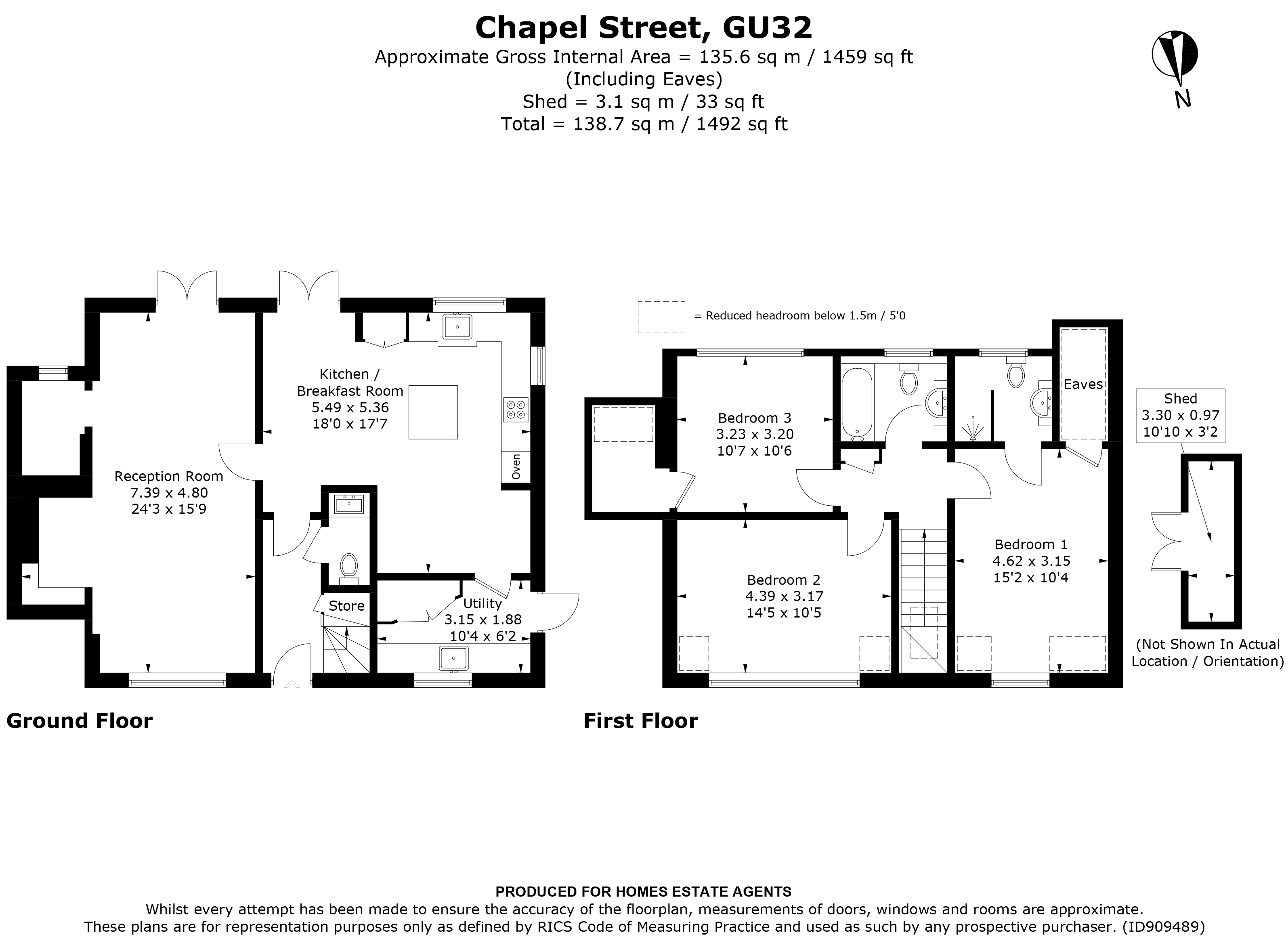 Floorplan for East Meon, Petersfield, Hampshire