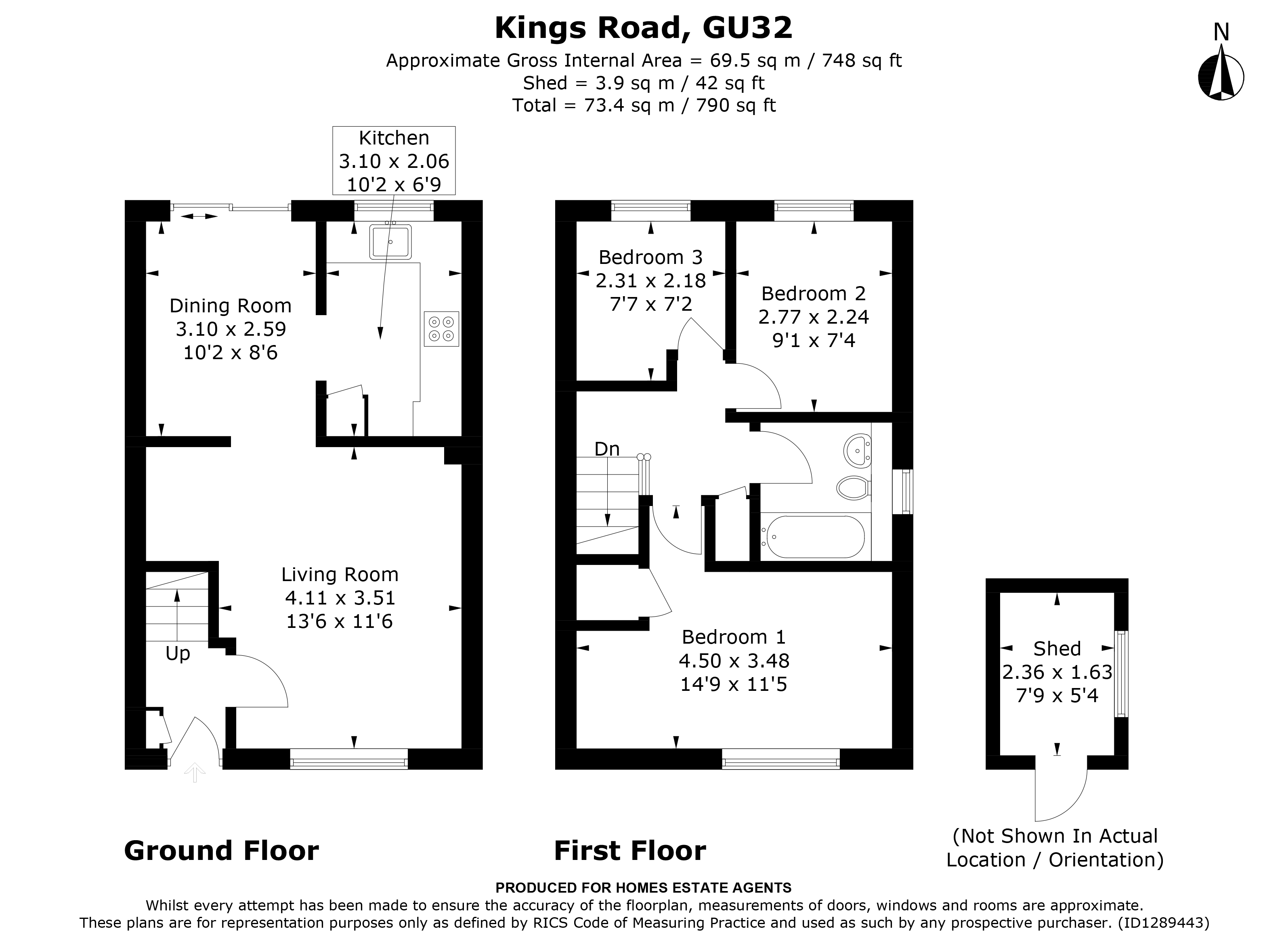 Floorplan for Petersfield, Hampshire