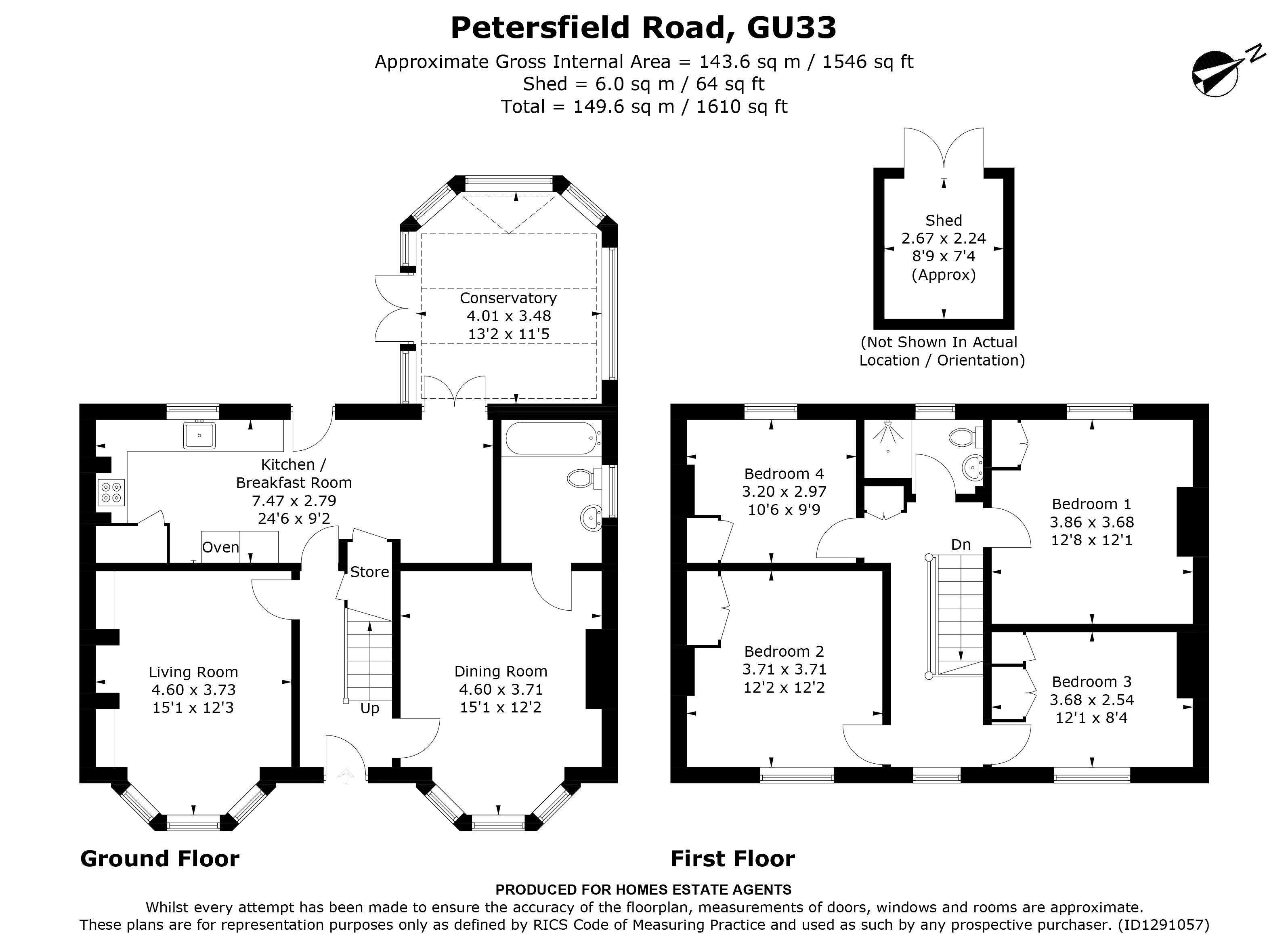 Floorplan for Greatham, Liss, Hampshire