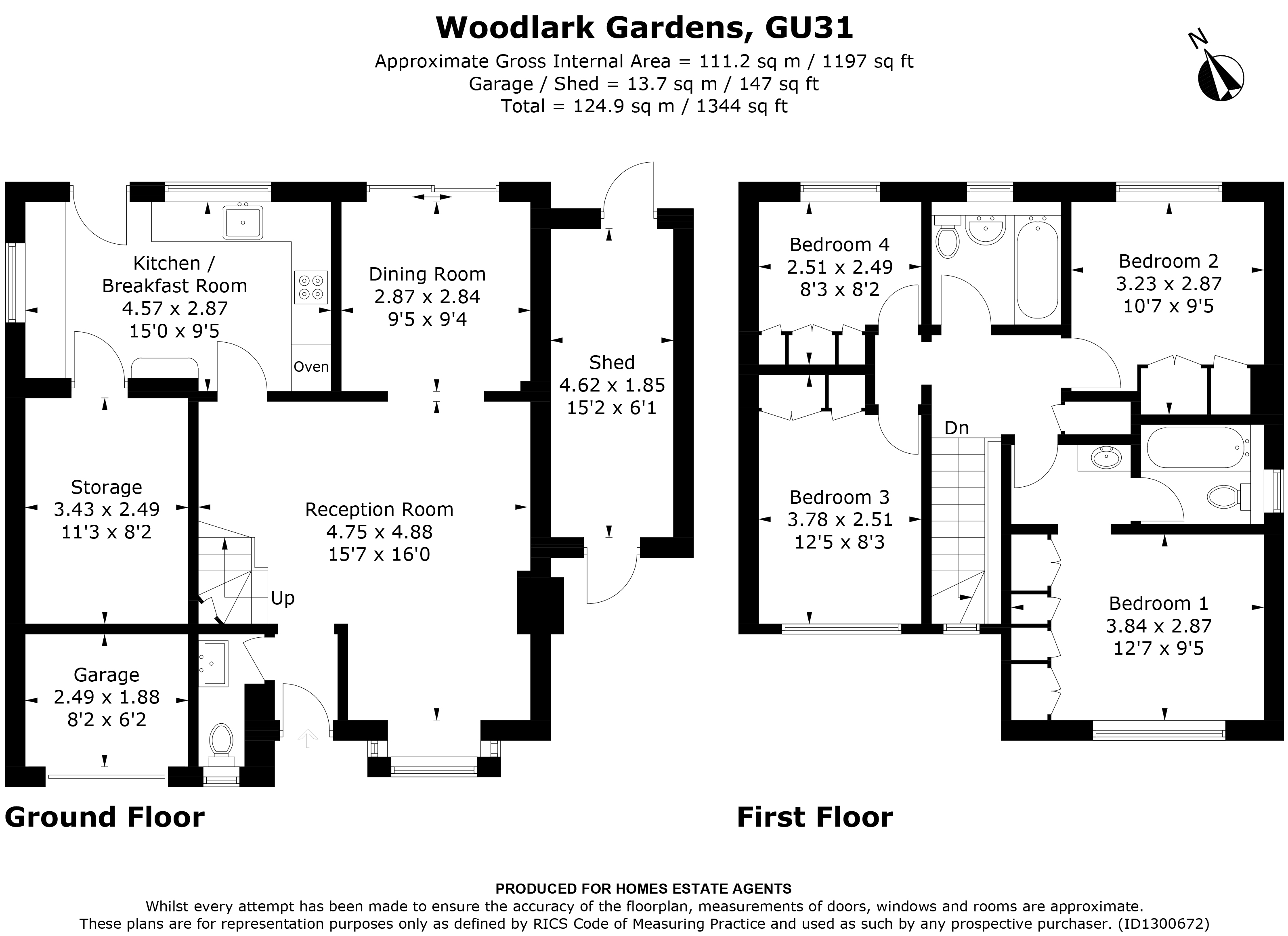 Floorplan for Petersfield, Hampshire