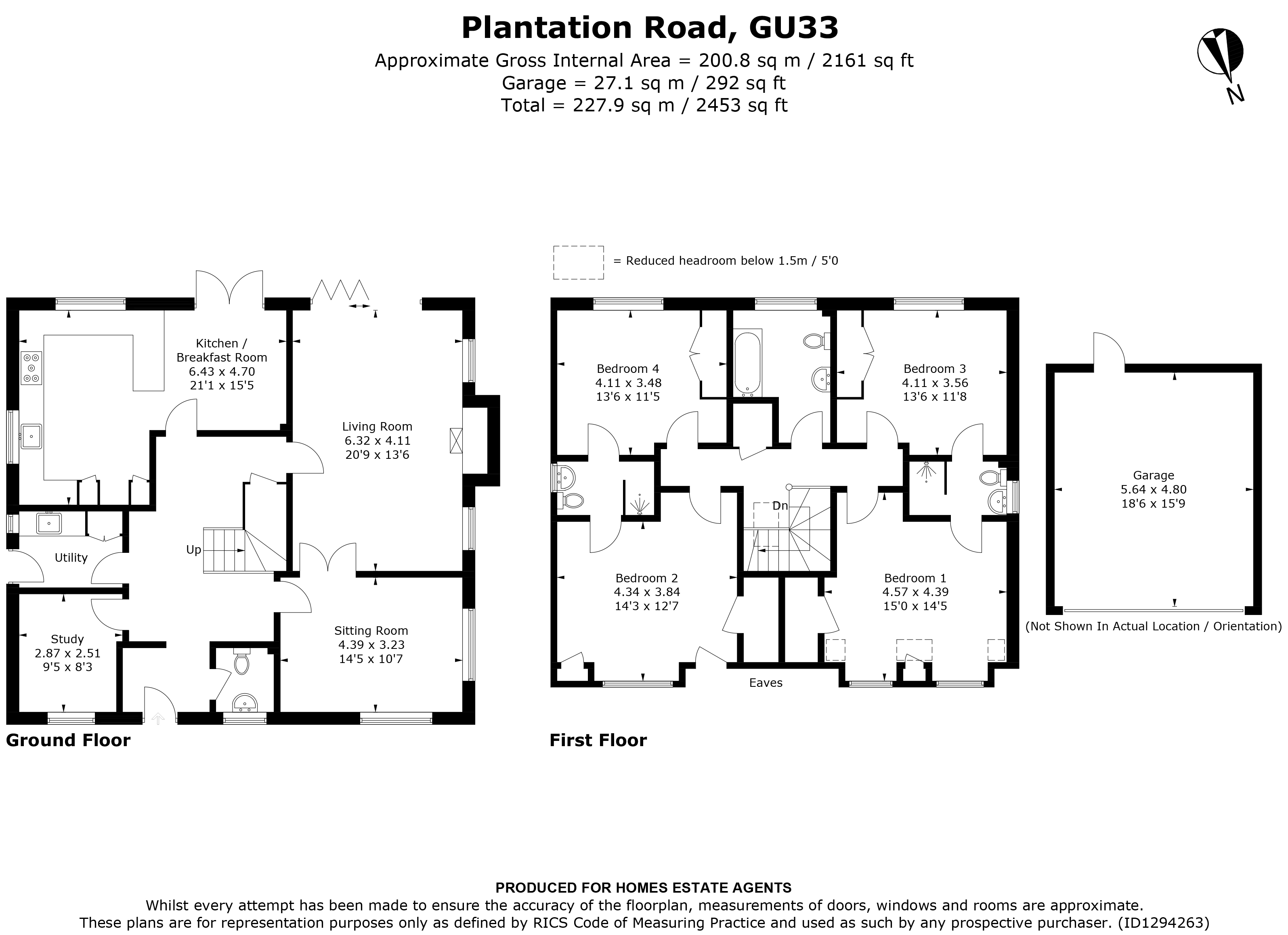 Floorplan for Hill Brow, Liss, Hampshire