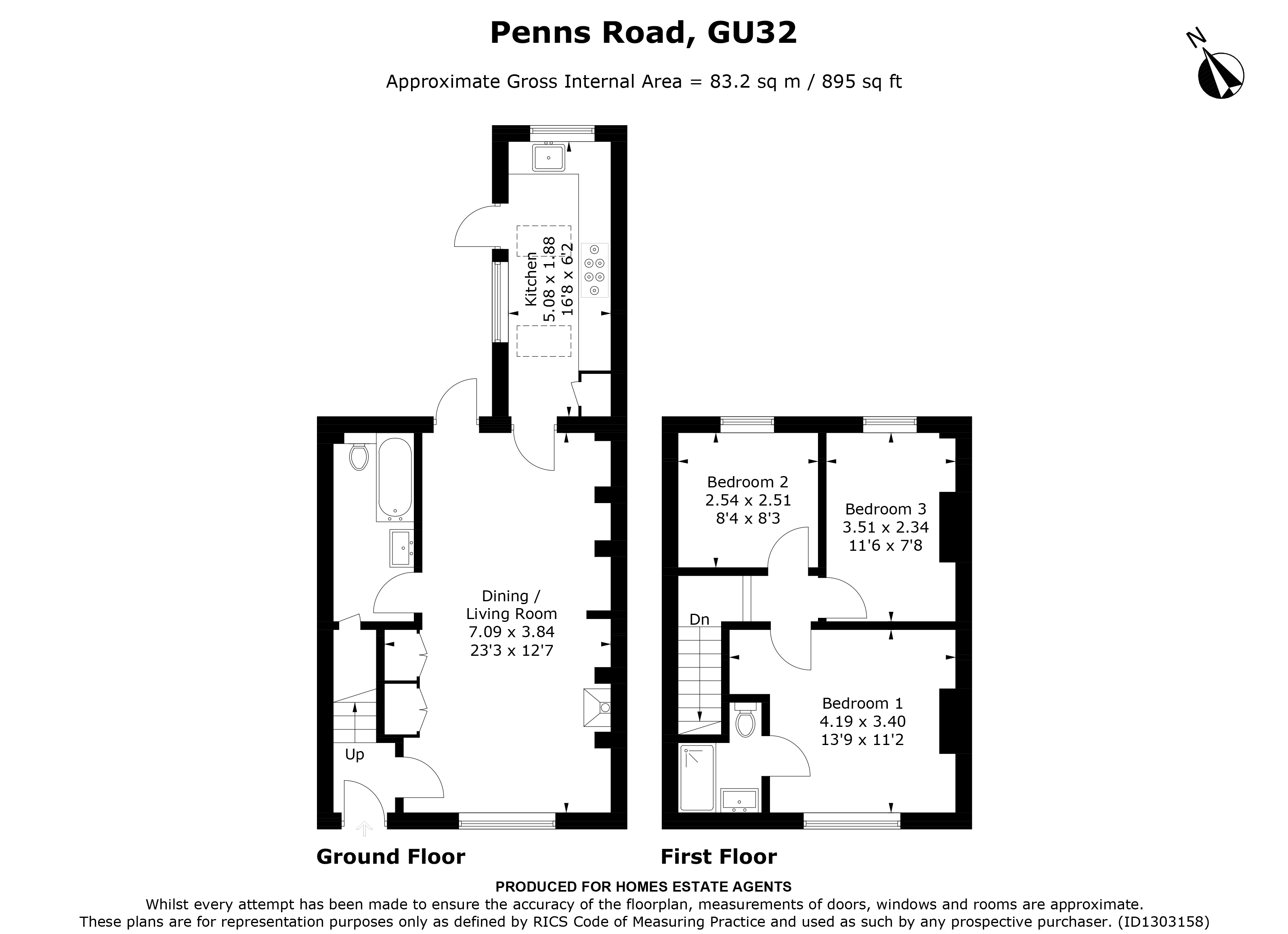 Floorplan for Petersfield, Hampshire