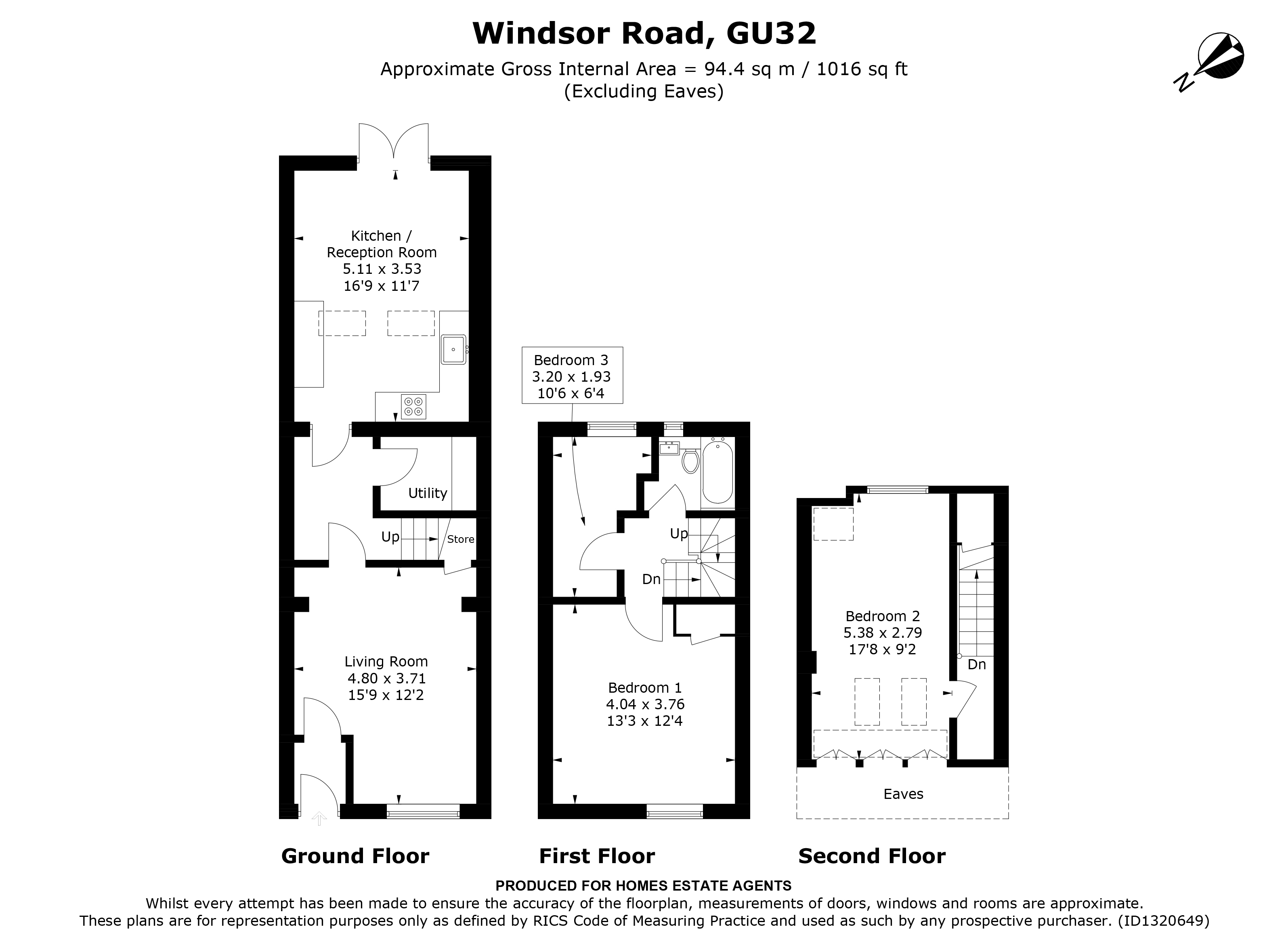 Floorplan for Petersfield, Hampshire