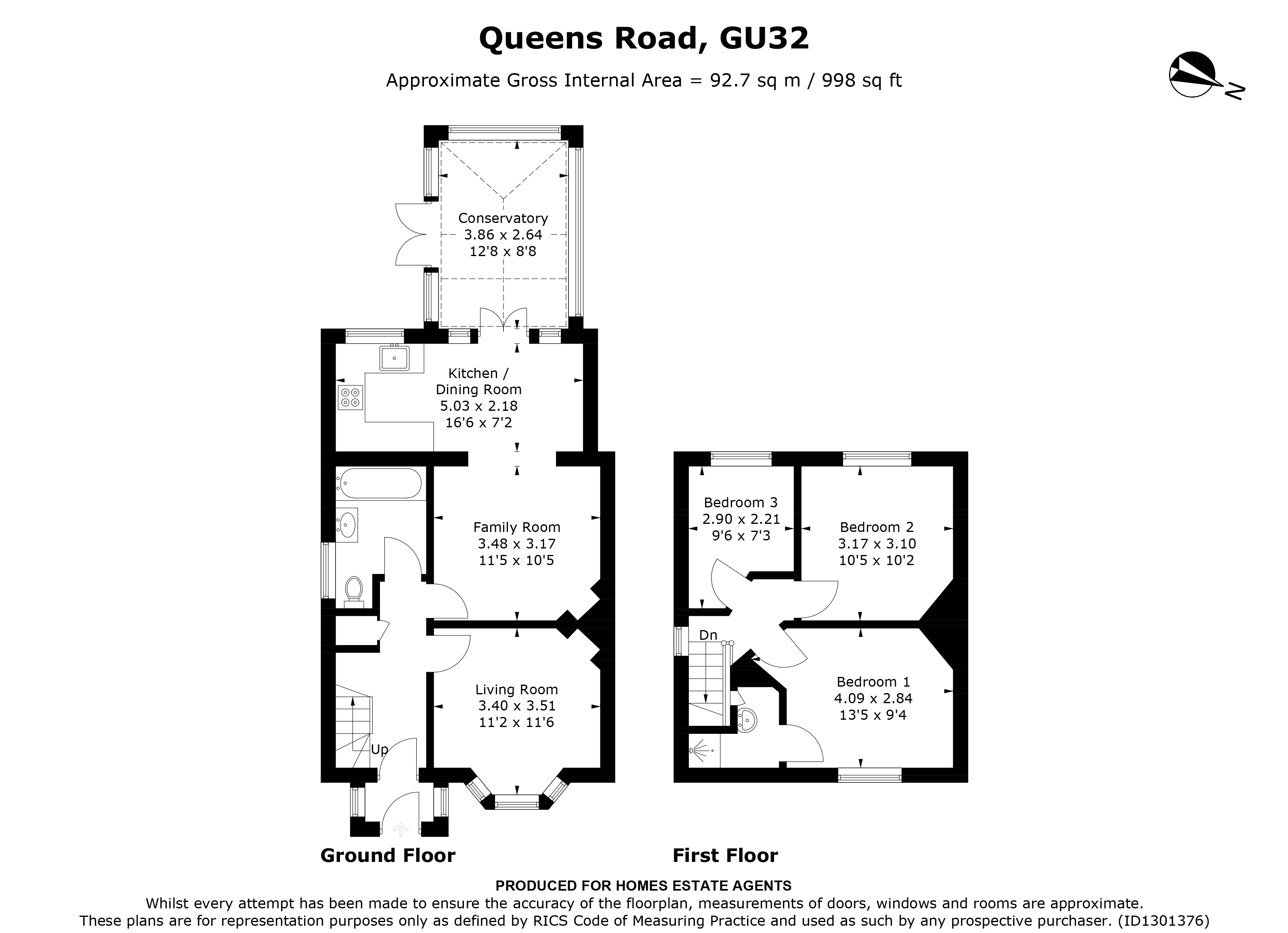 Floorplan for Petersfield, Hampshire