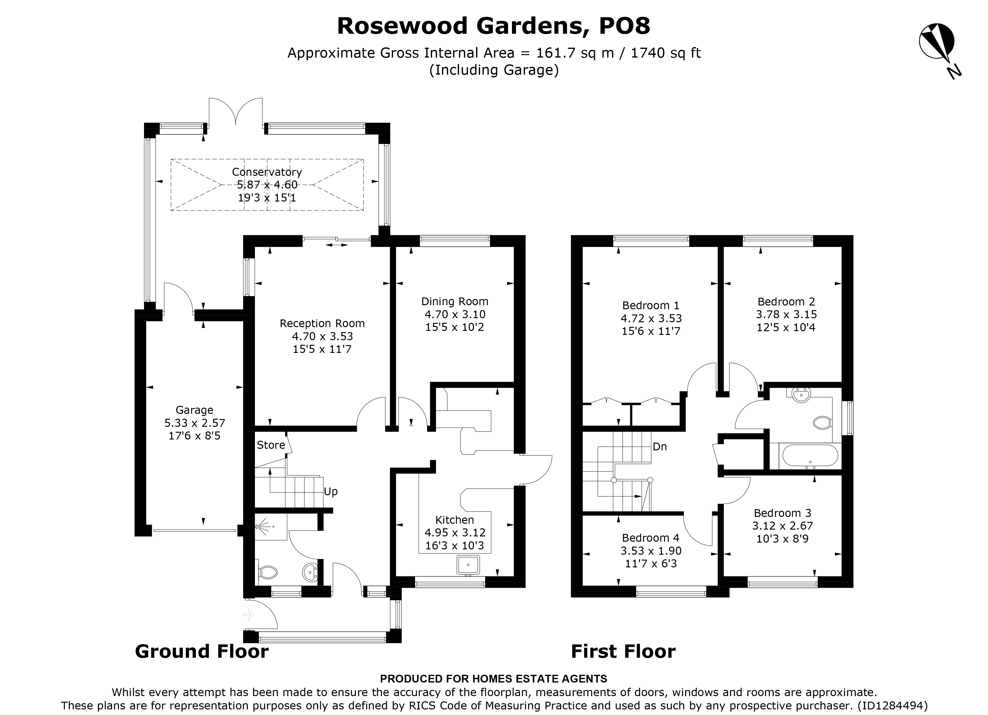 Floorplan for Clanfield, Waterlooville, Hampshire