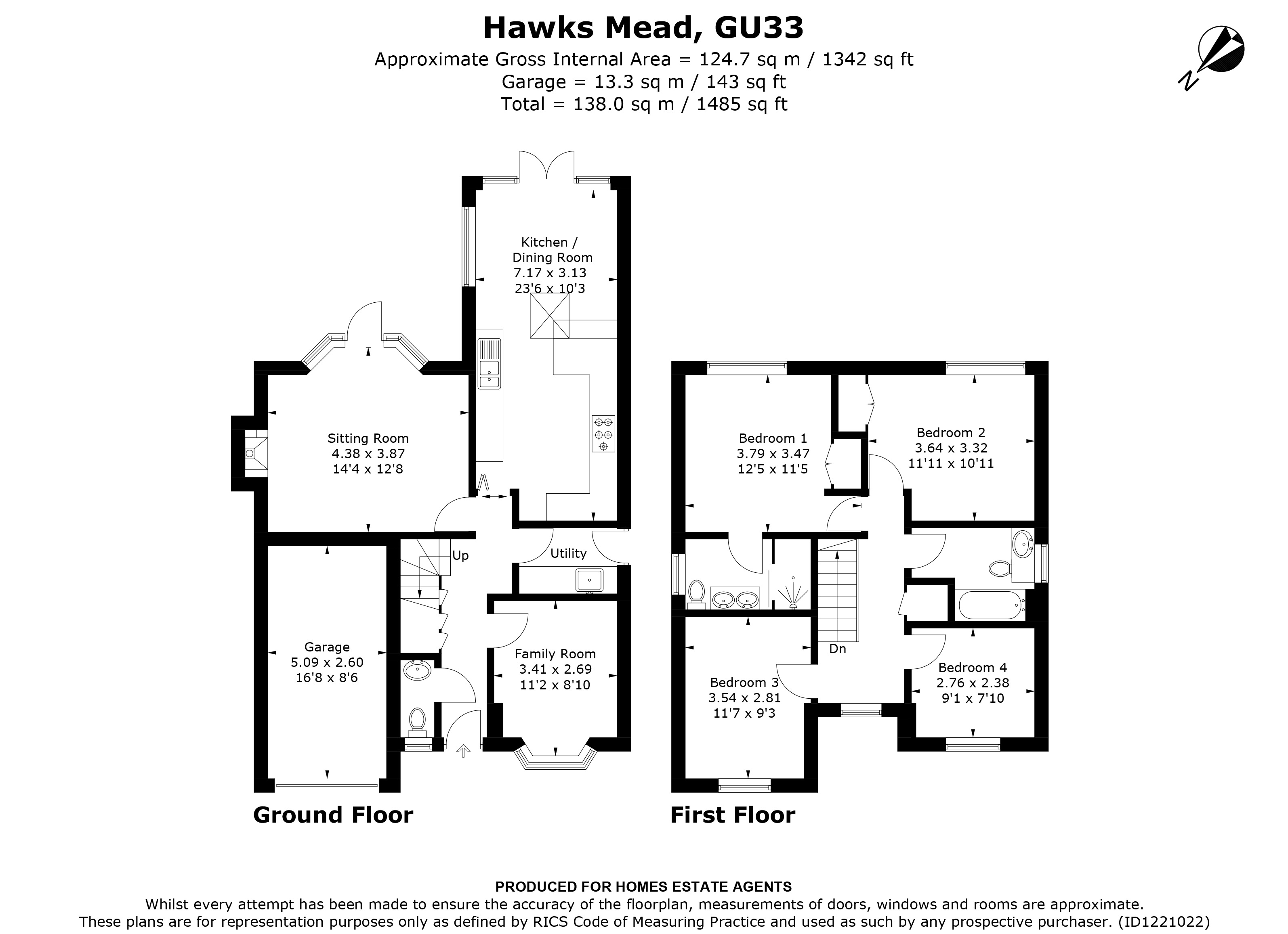Floorplan for Liss, Hampshire