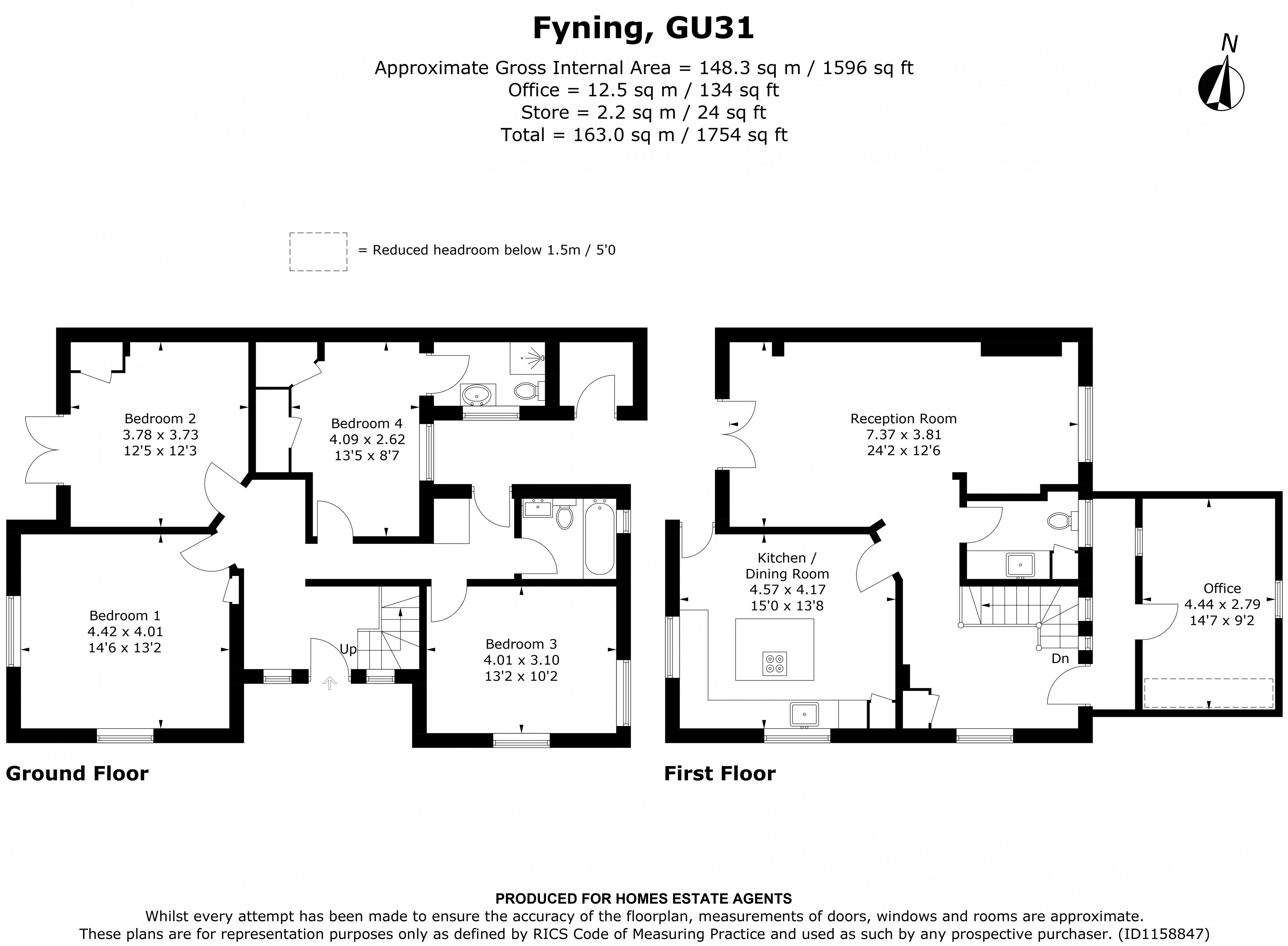 Floorplan for Rogate, Petersfield, West Sussex