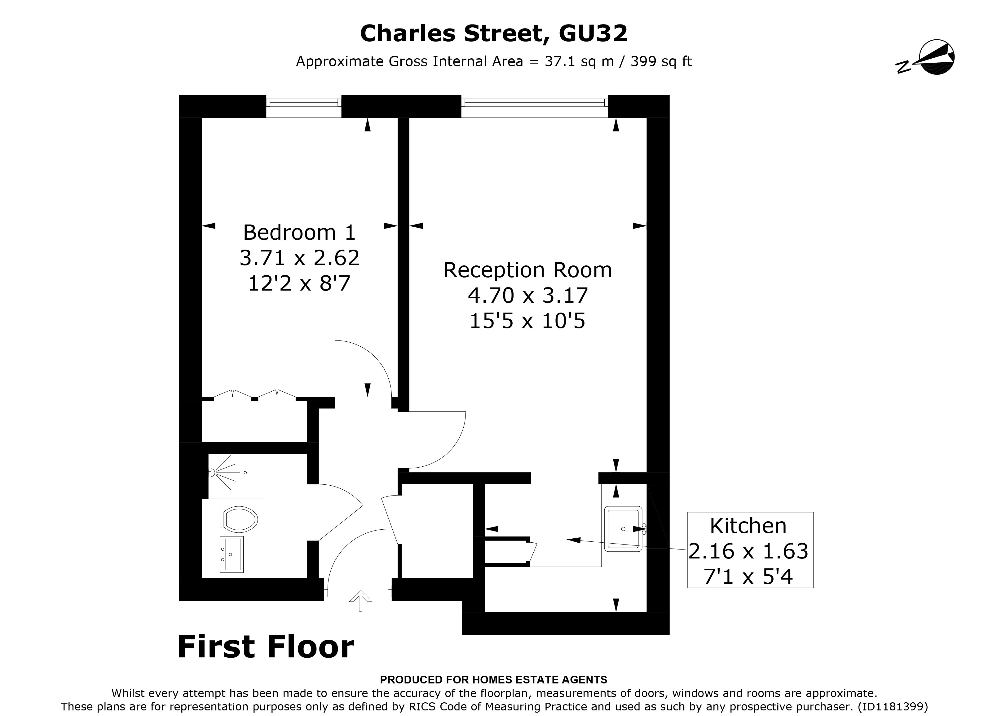 Floorplan for Petersfield, Hampshire