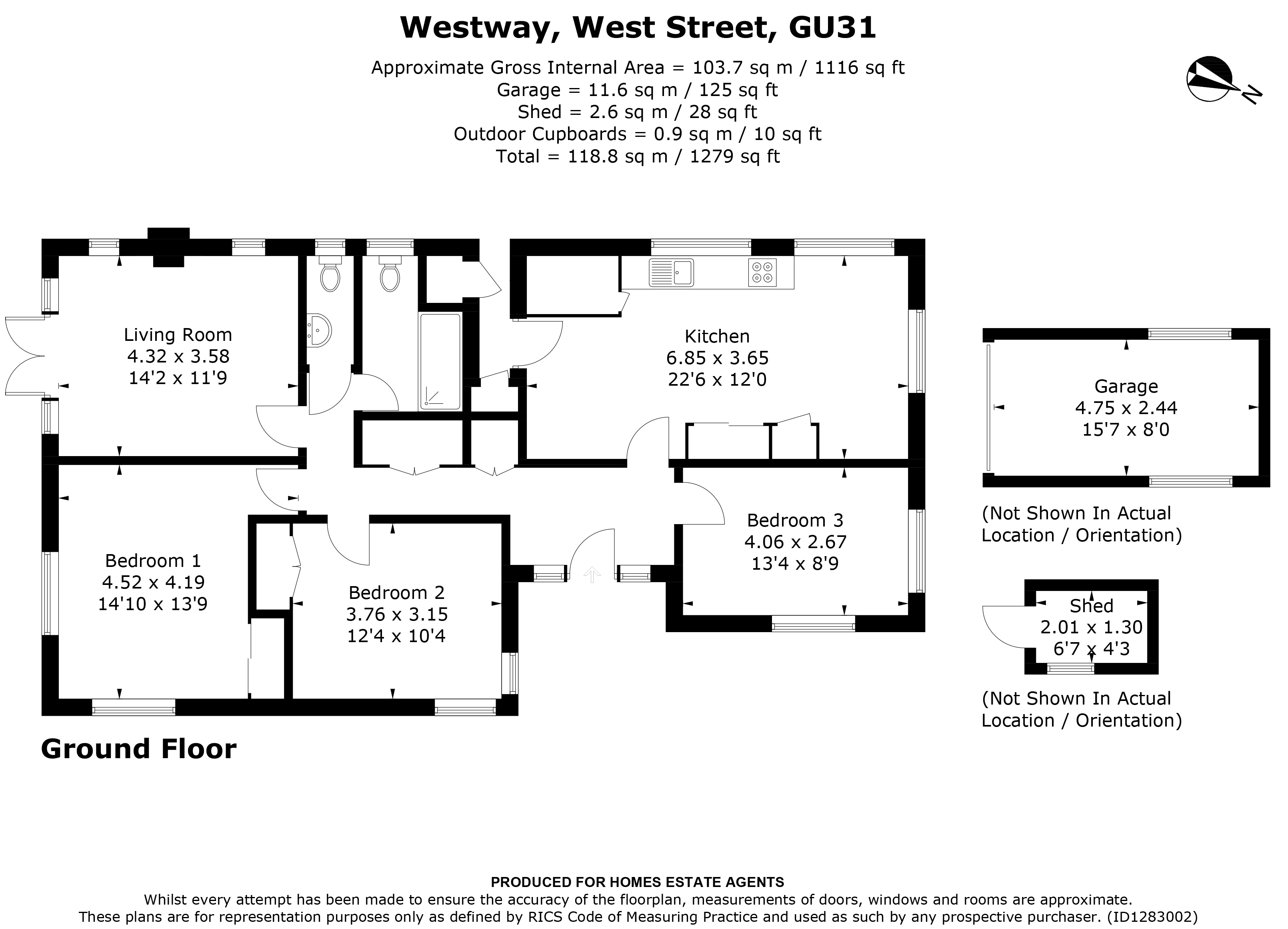 Floorplan for Rogate, Petersfield, West Sussex