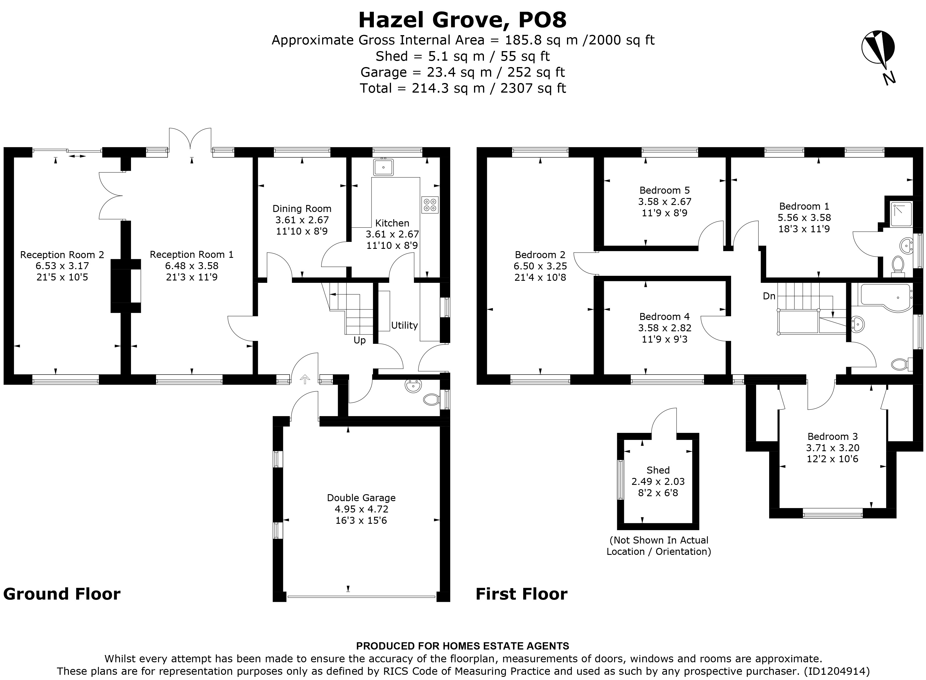 Floorplan for Clanfield, Waterlooville, Hampshire