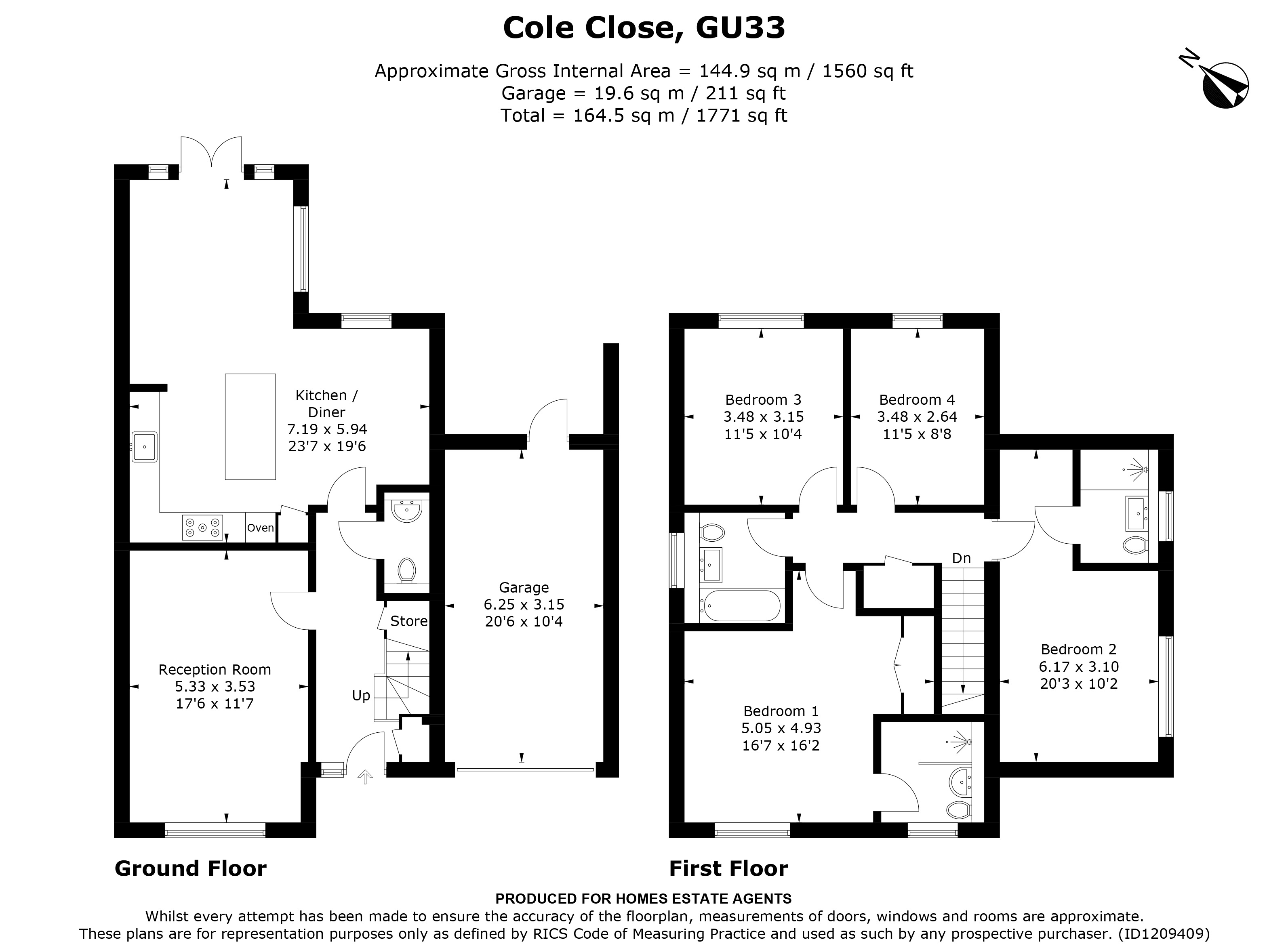 Floorplan for Liss, Hampshire