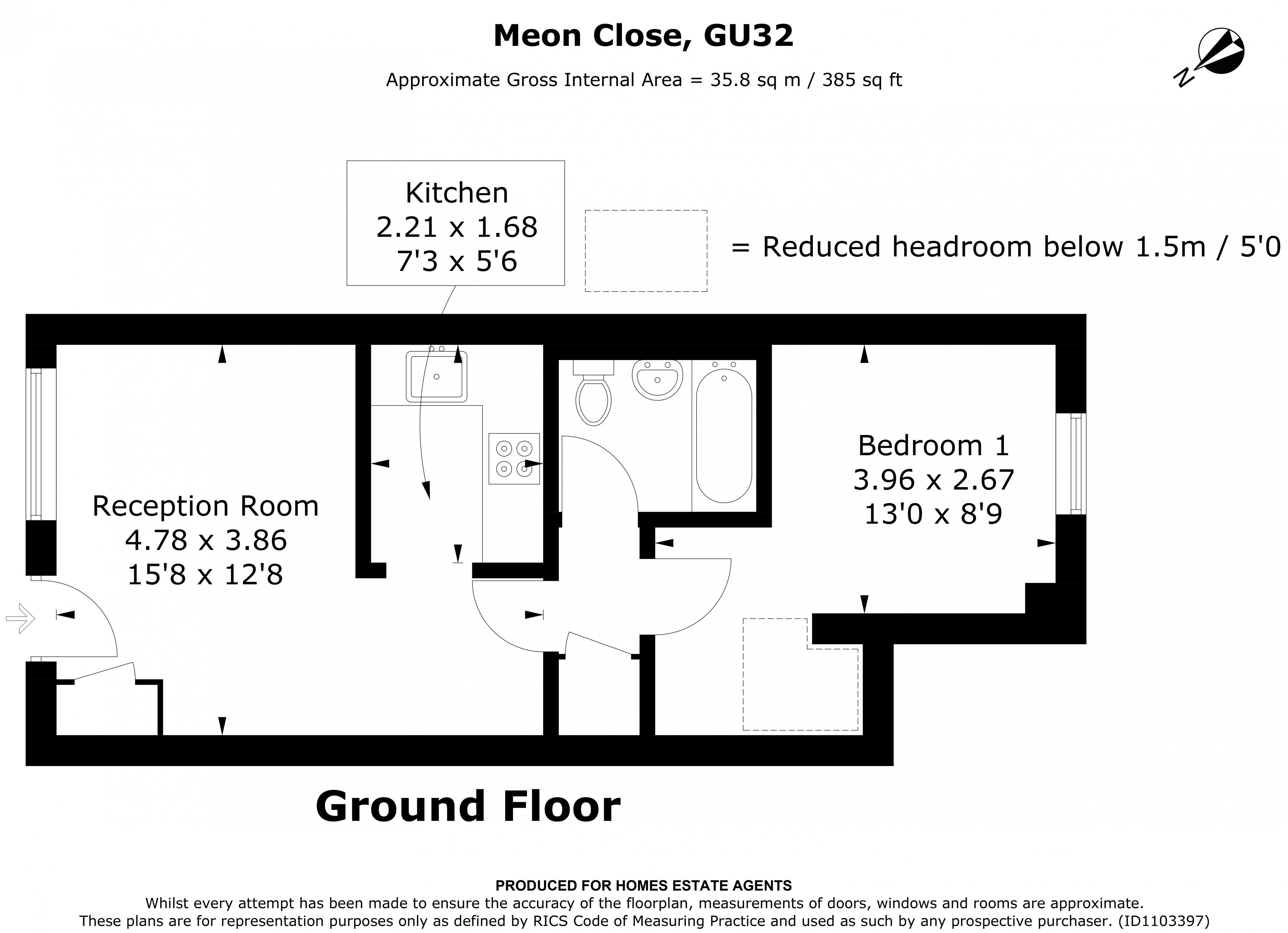 Floorplan for Petersfield, Hampshire