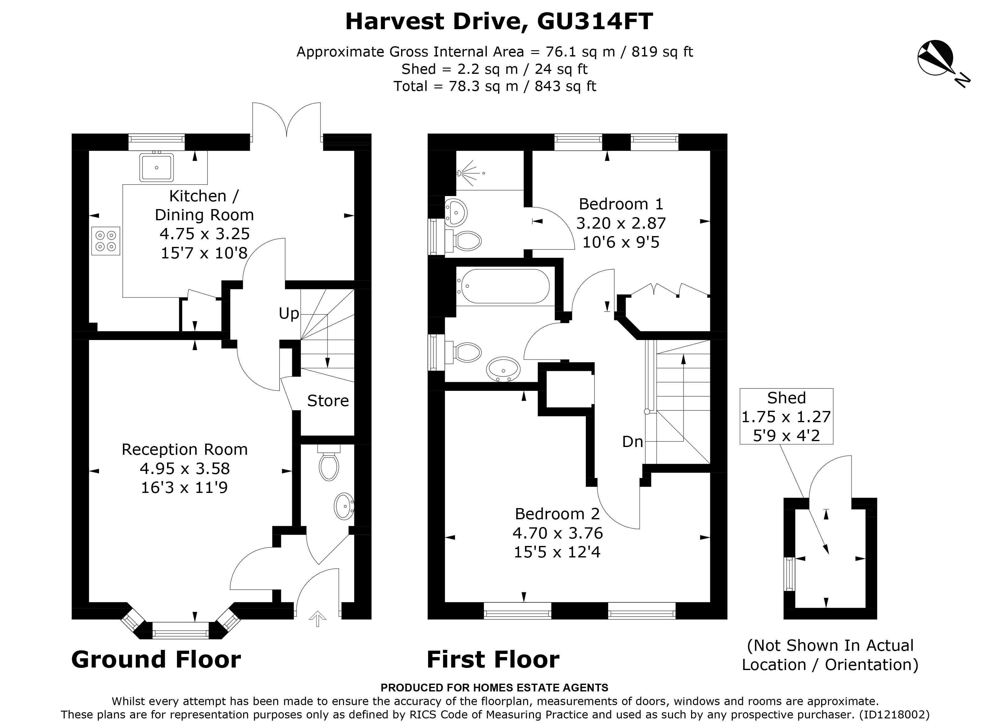 Floorplan for Petersfield, Hampshire