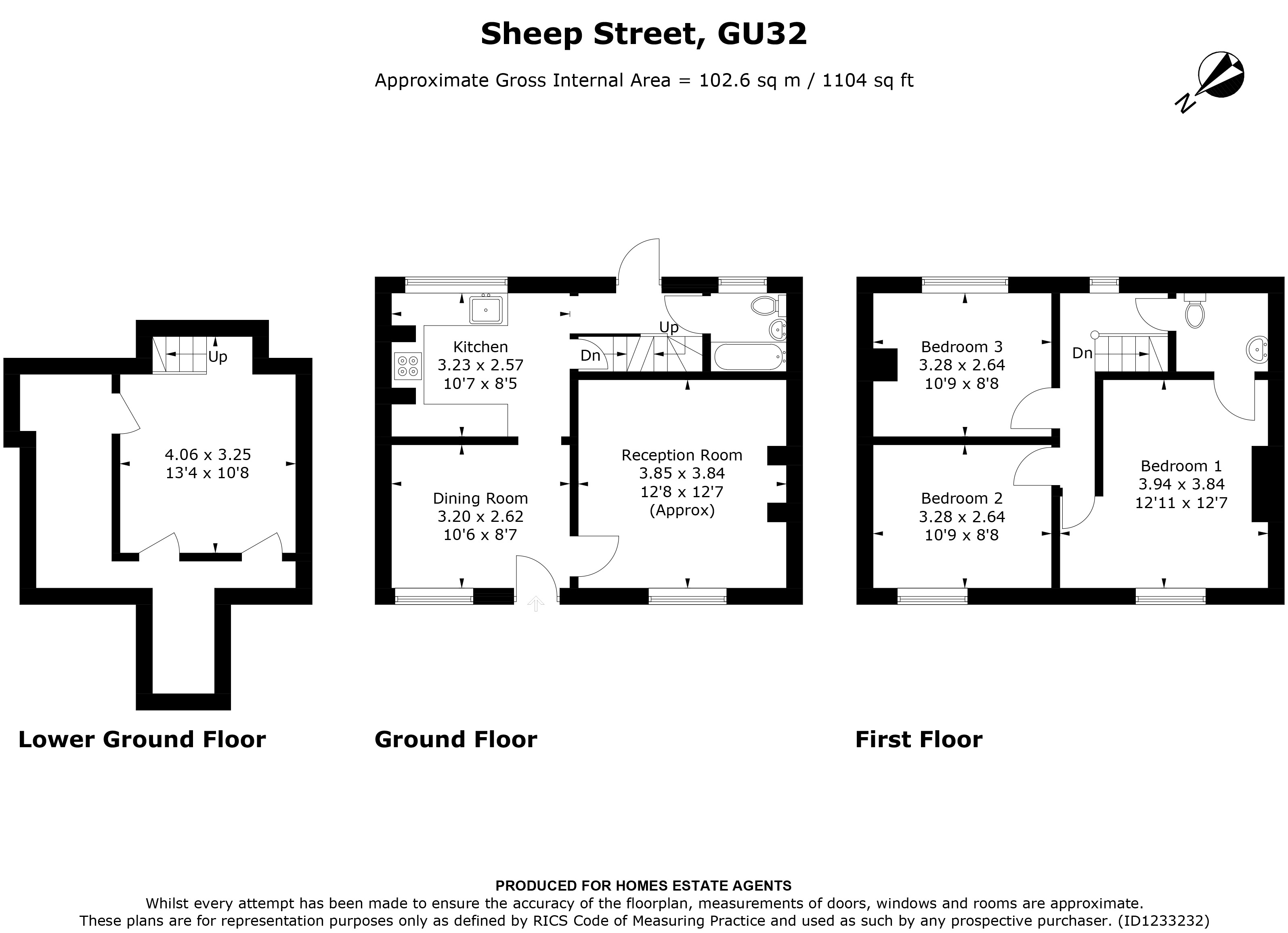 Floorplan for Petersfield, Hampshire