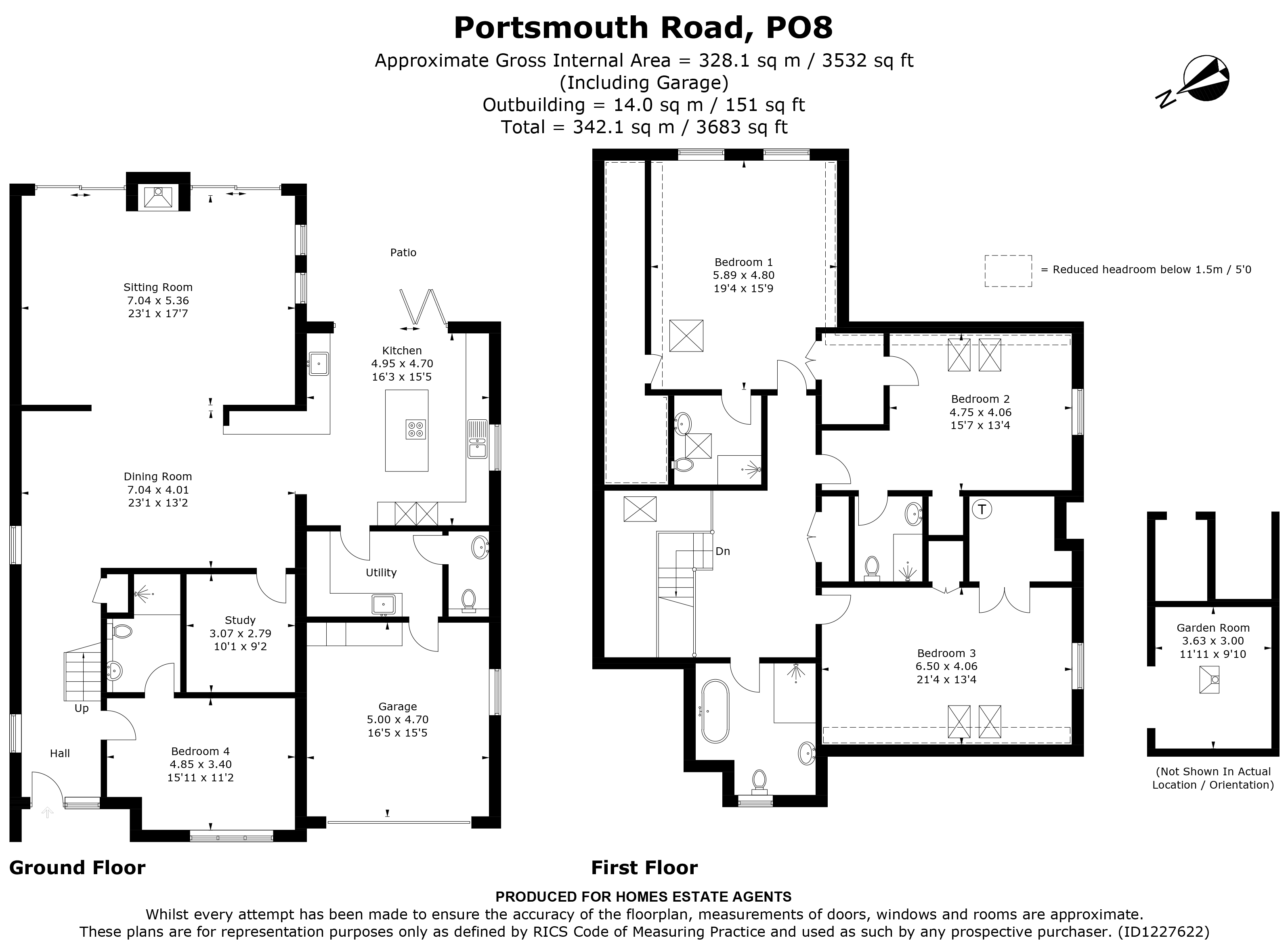 Floorplan for Horndean, Waterlooville, Hampshire