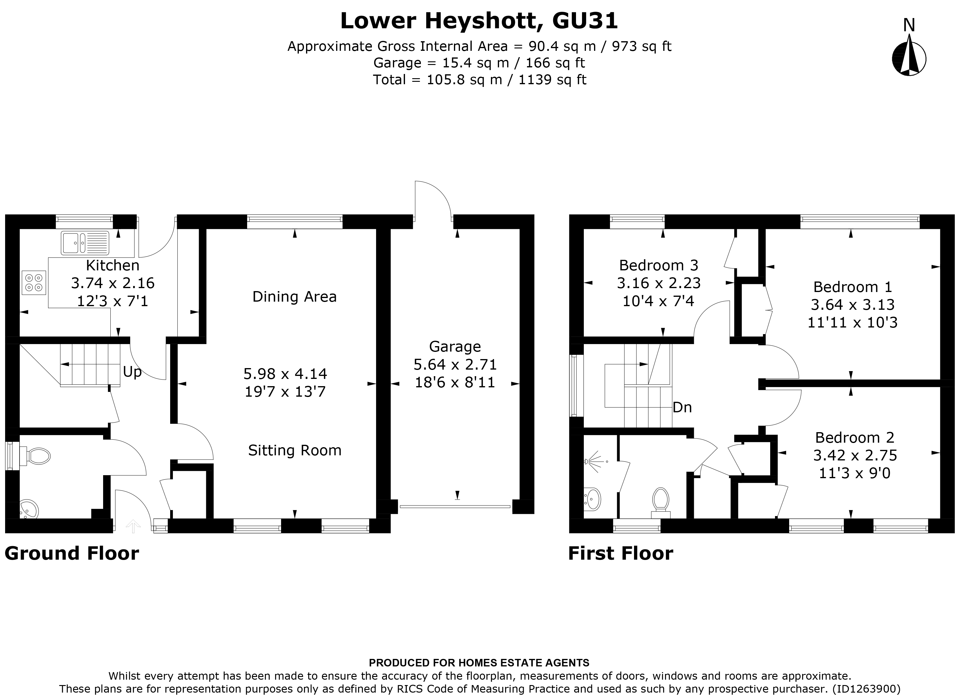 Floorplan for Petersfield, Hampshire