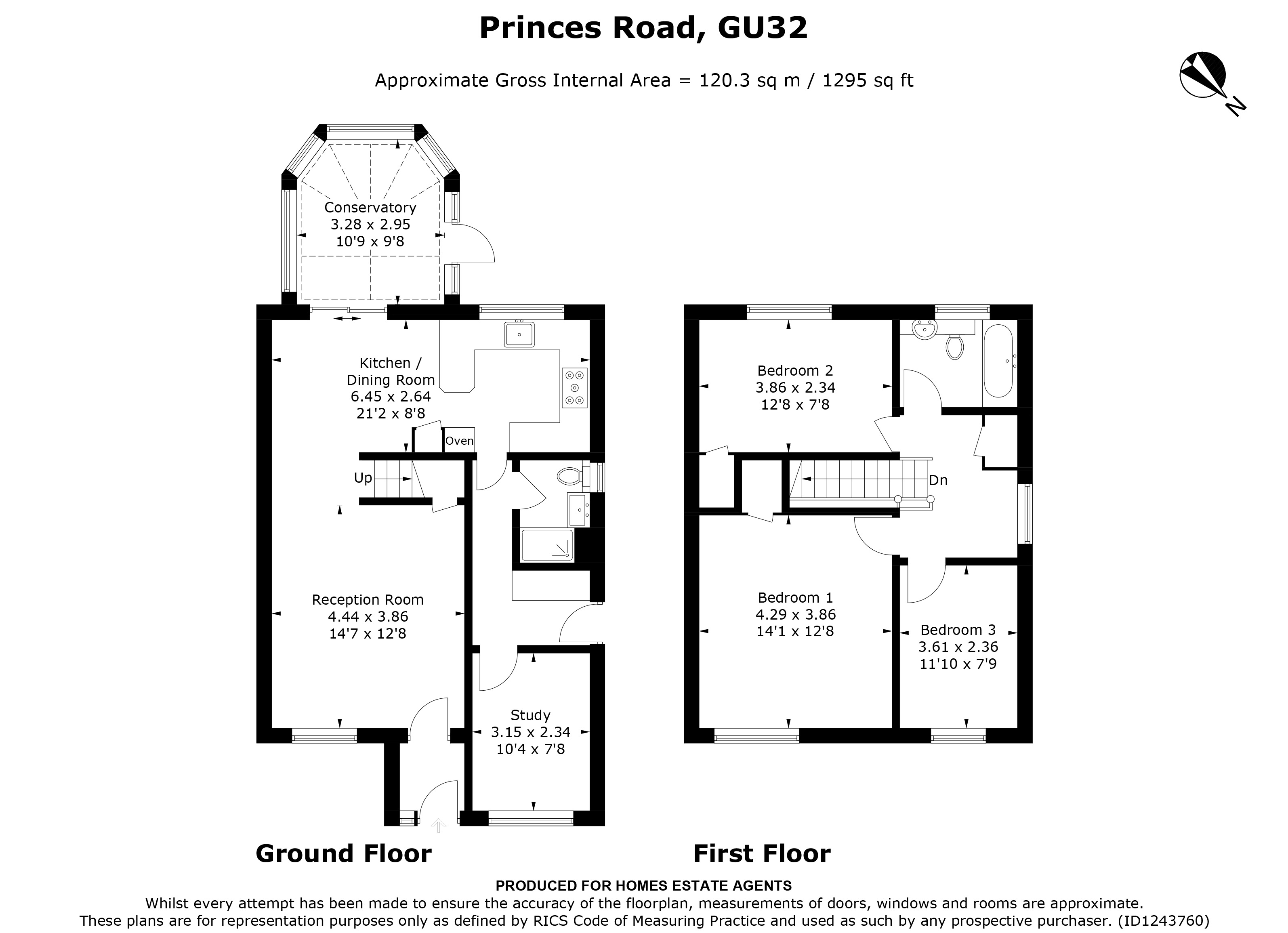 Floorplan for Petersfield, Hampshire