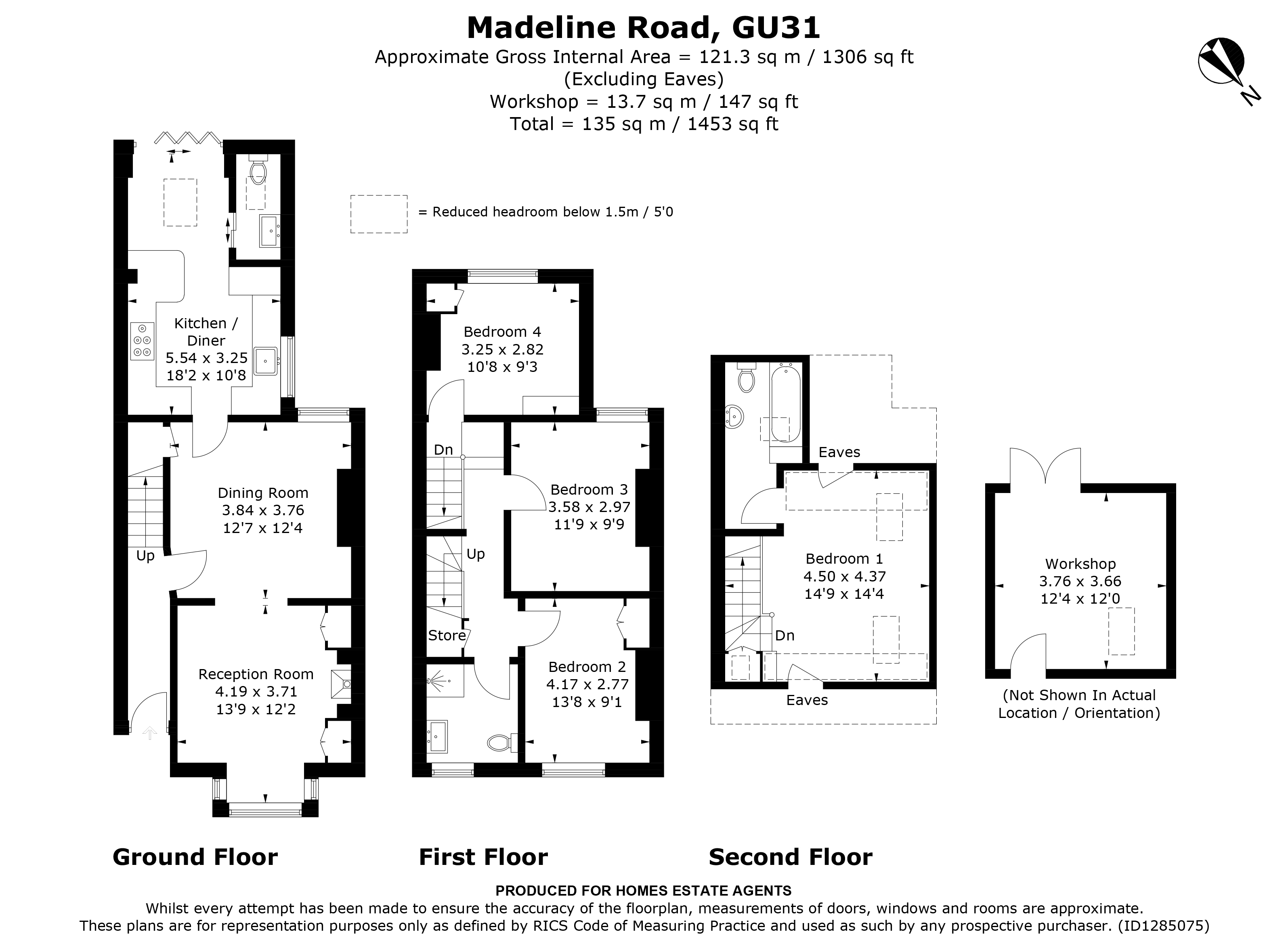 Floorplan for Petersfield, Hampshire
