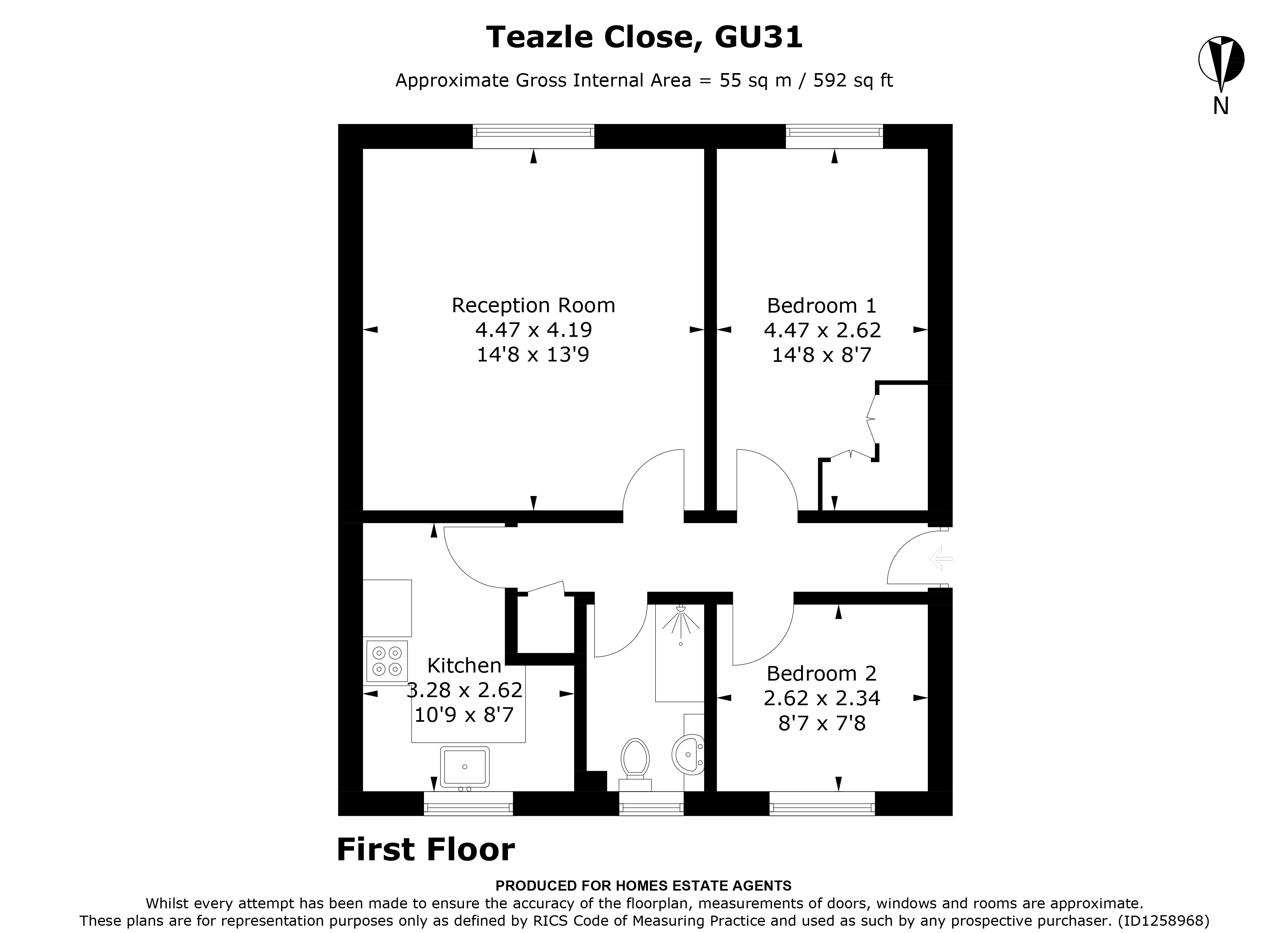 Floorplan for Petersfield, Hampshire