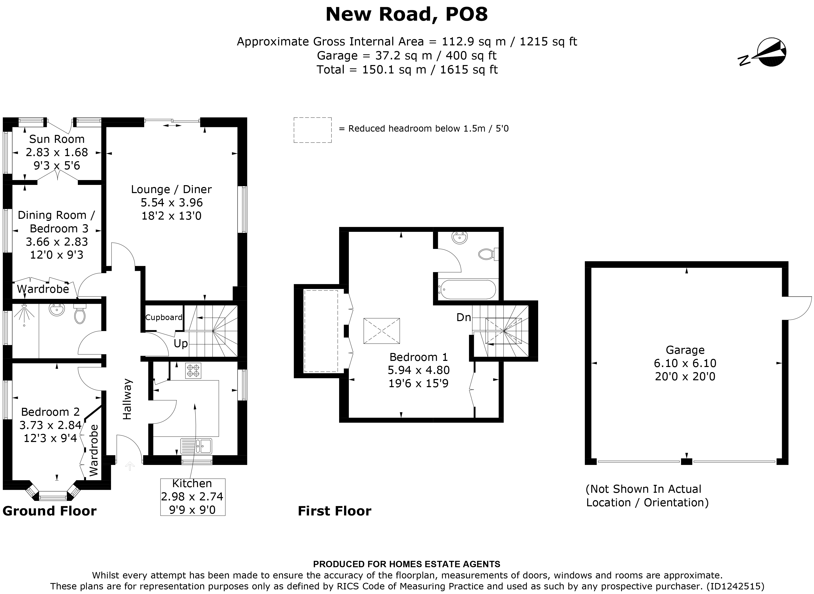 Floorplan for Clanfield, Waterlooville, Hampshire