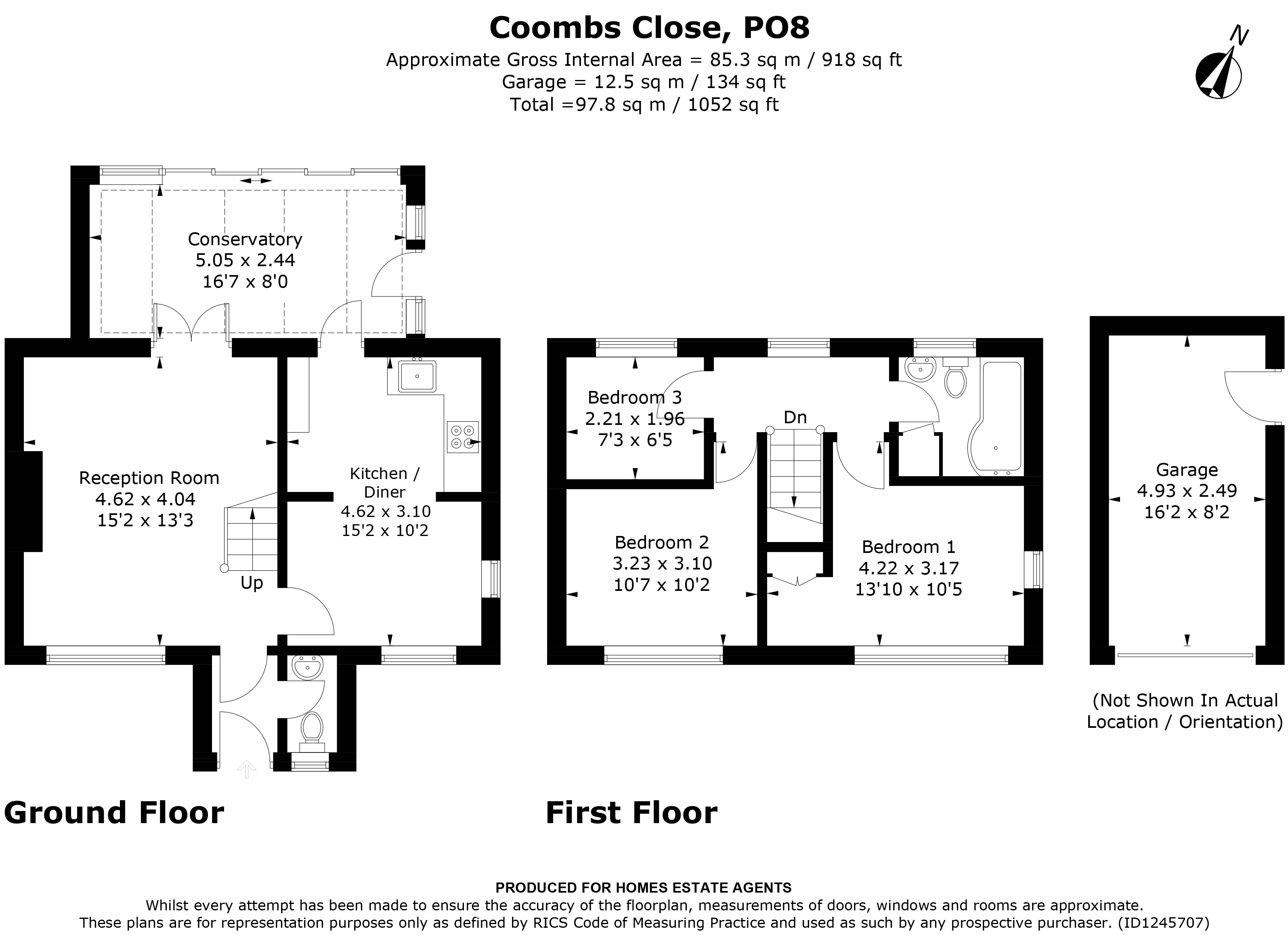 Floorplan for Waterlooville, Hampshire