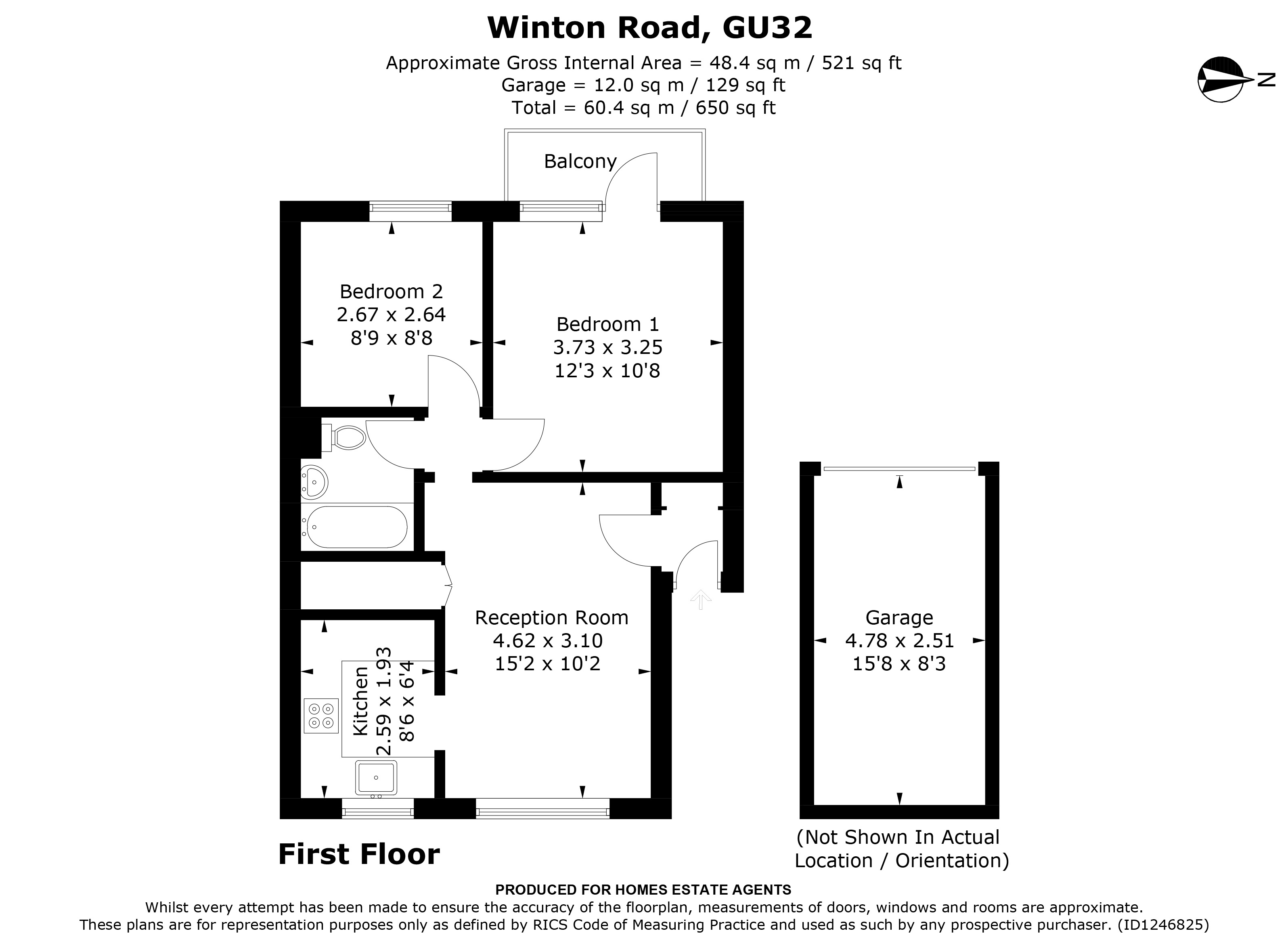 Floorplan for Petersfield, Hampshire