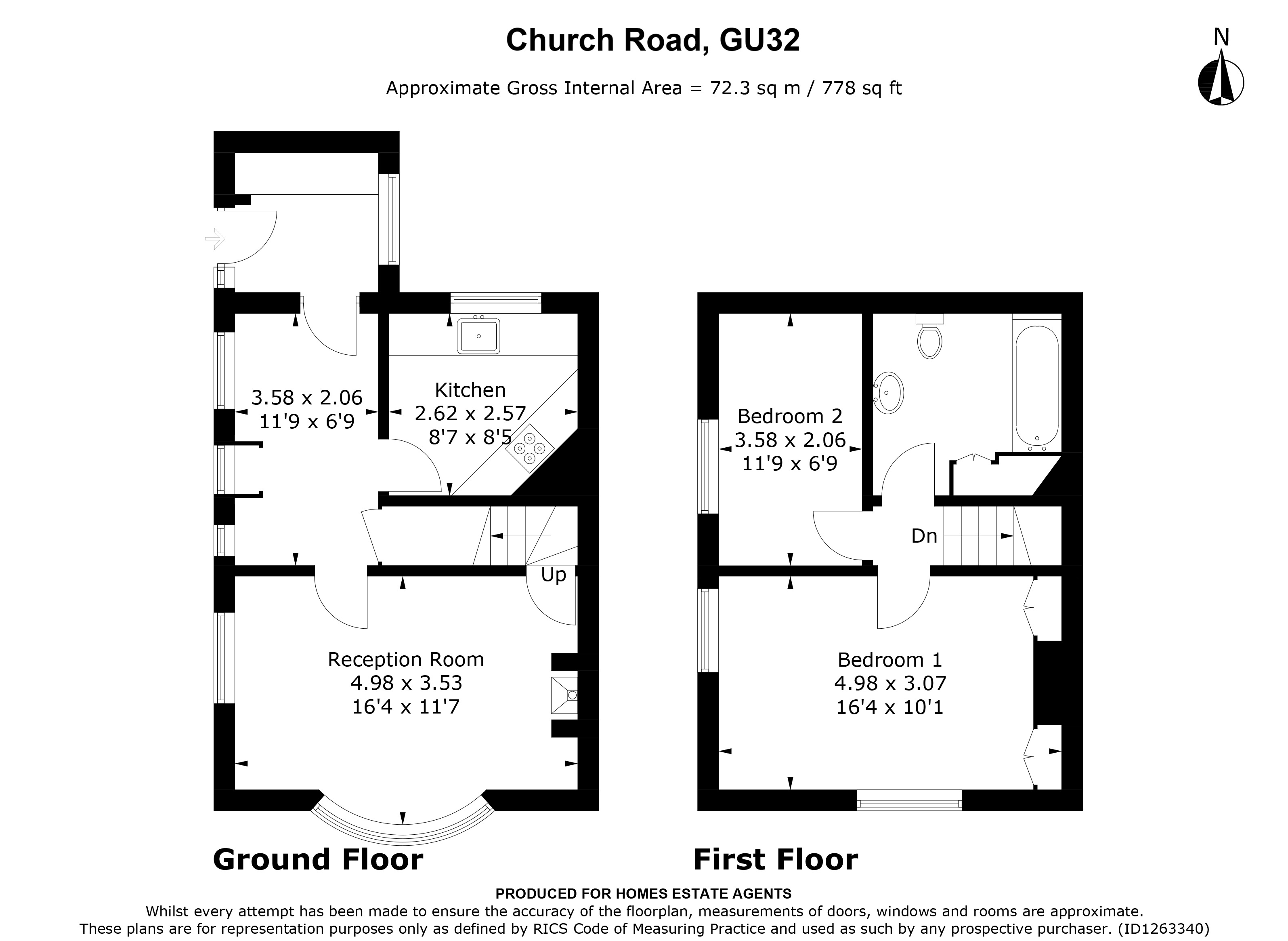 Floorplan for Steep, Petersfield, Hampshire