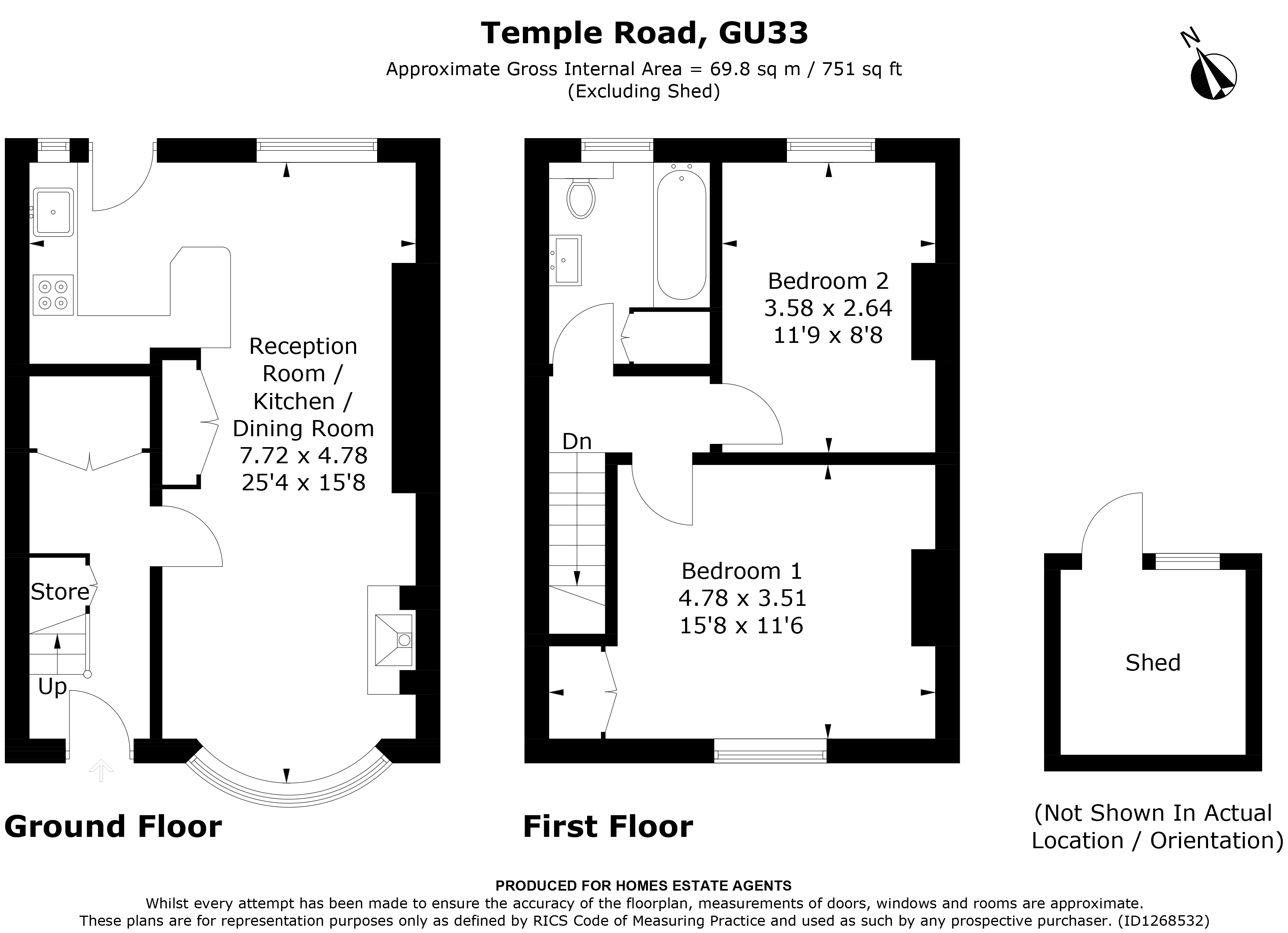 Floorplan for Liss, Hampshire