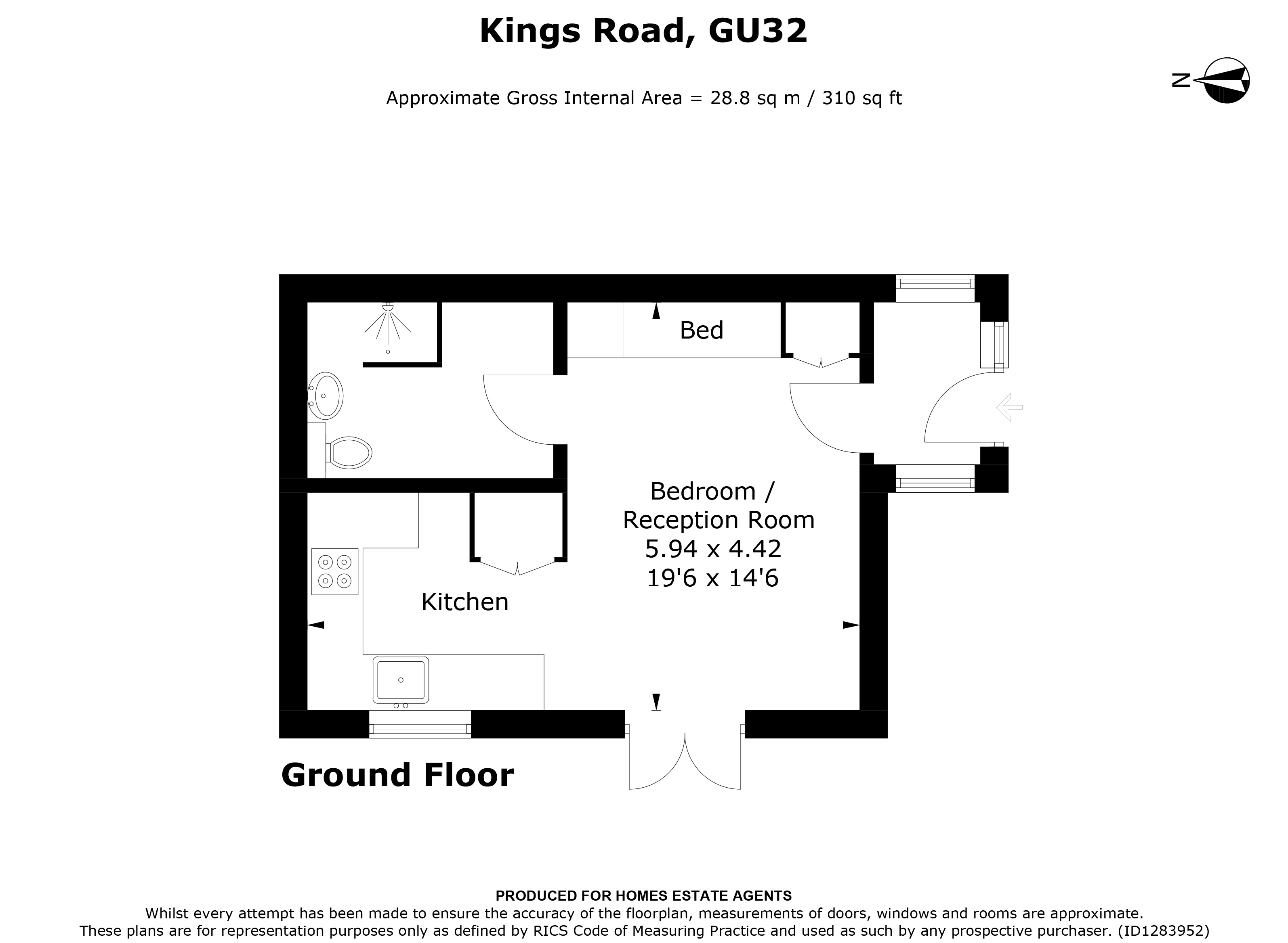 Floorplan for Petersfield, Hampshire